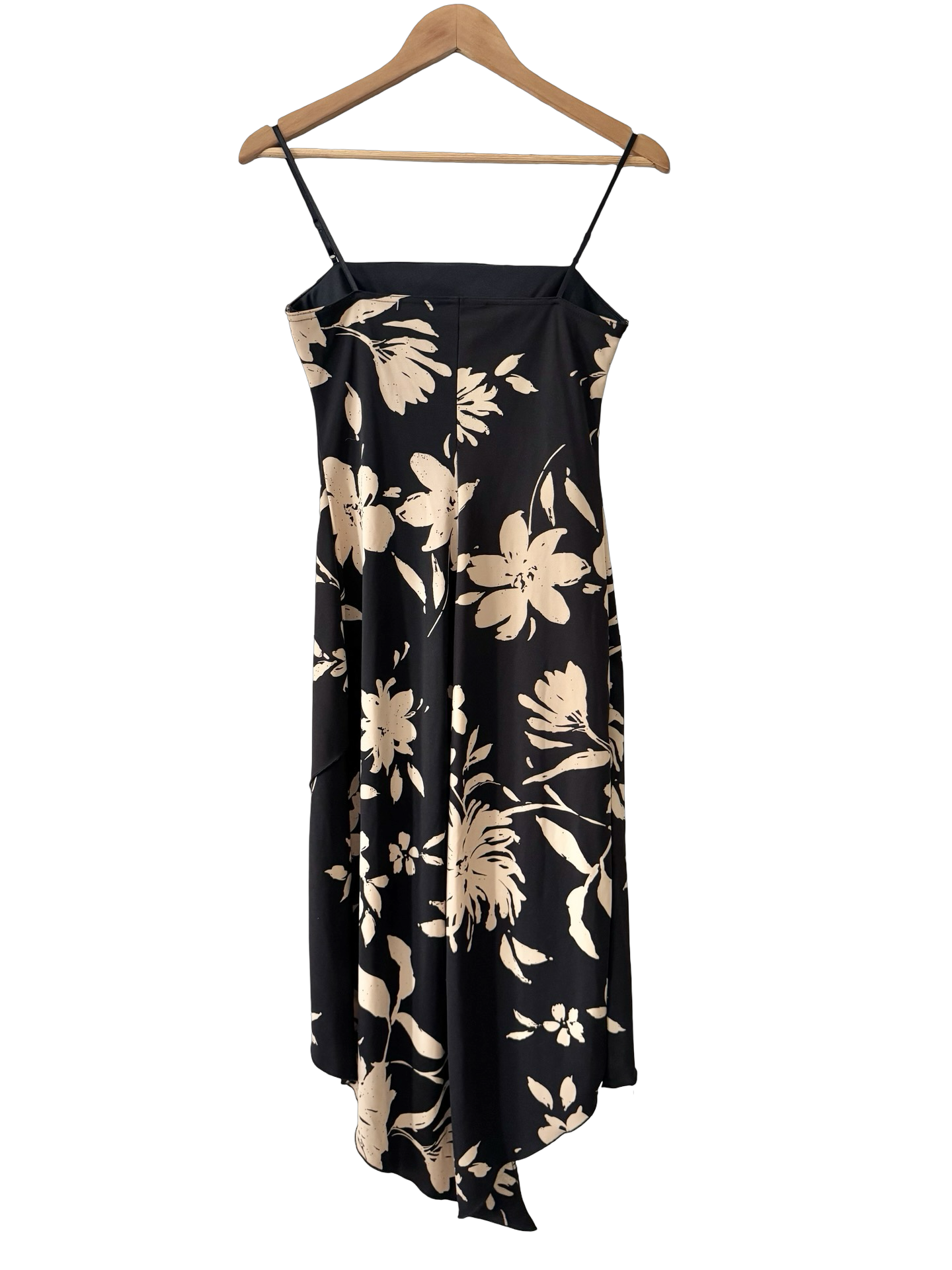 Vintage 90s Retro Handkerchief Midi Dress (S)