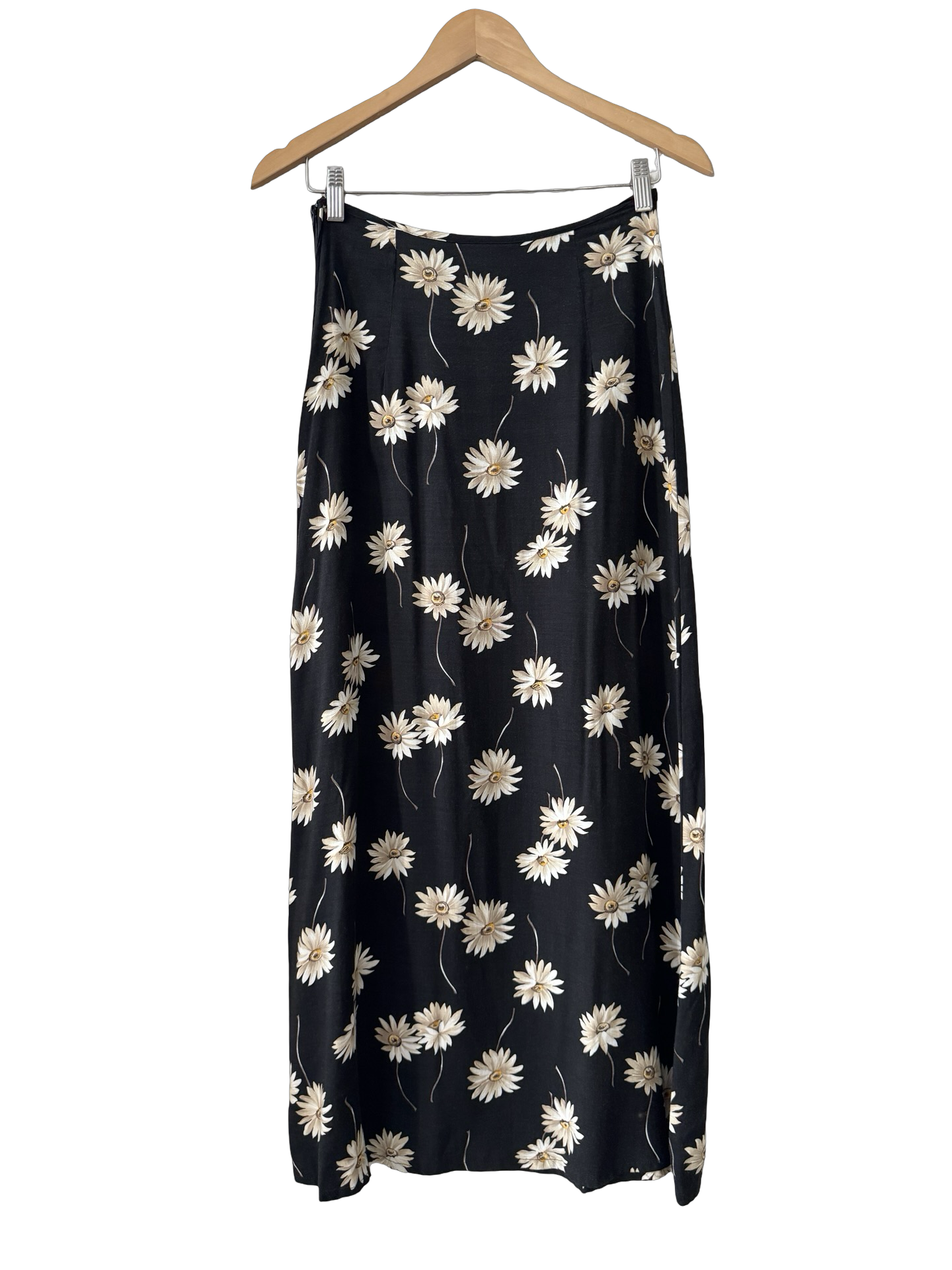 Vintage 90s Midnight Daisy Midi Skirt (S)