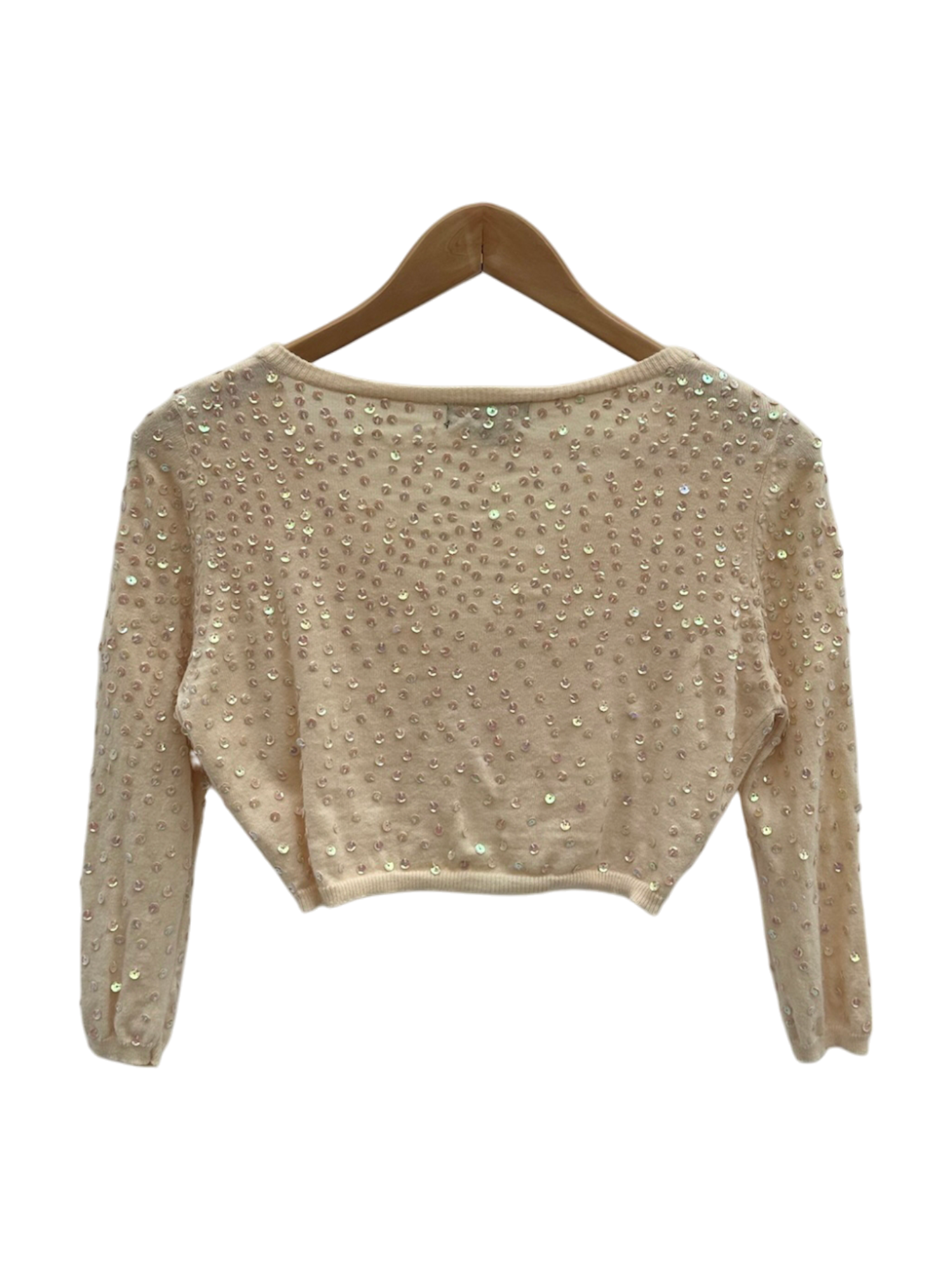 Vintage 90s Dainty Beaded Cropped Knit (S)