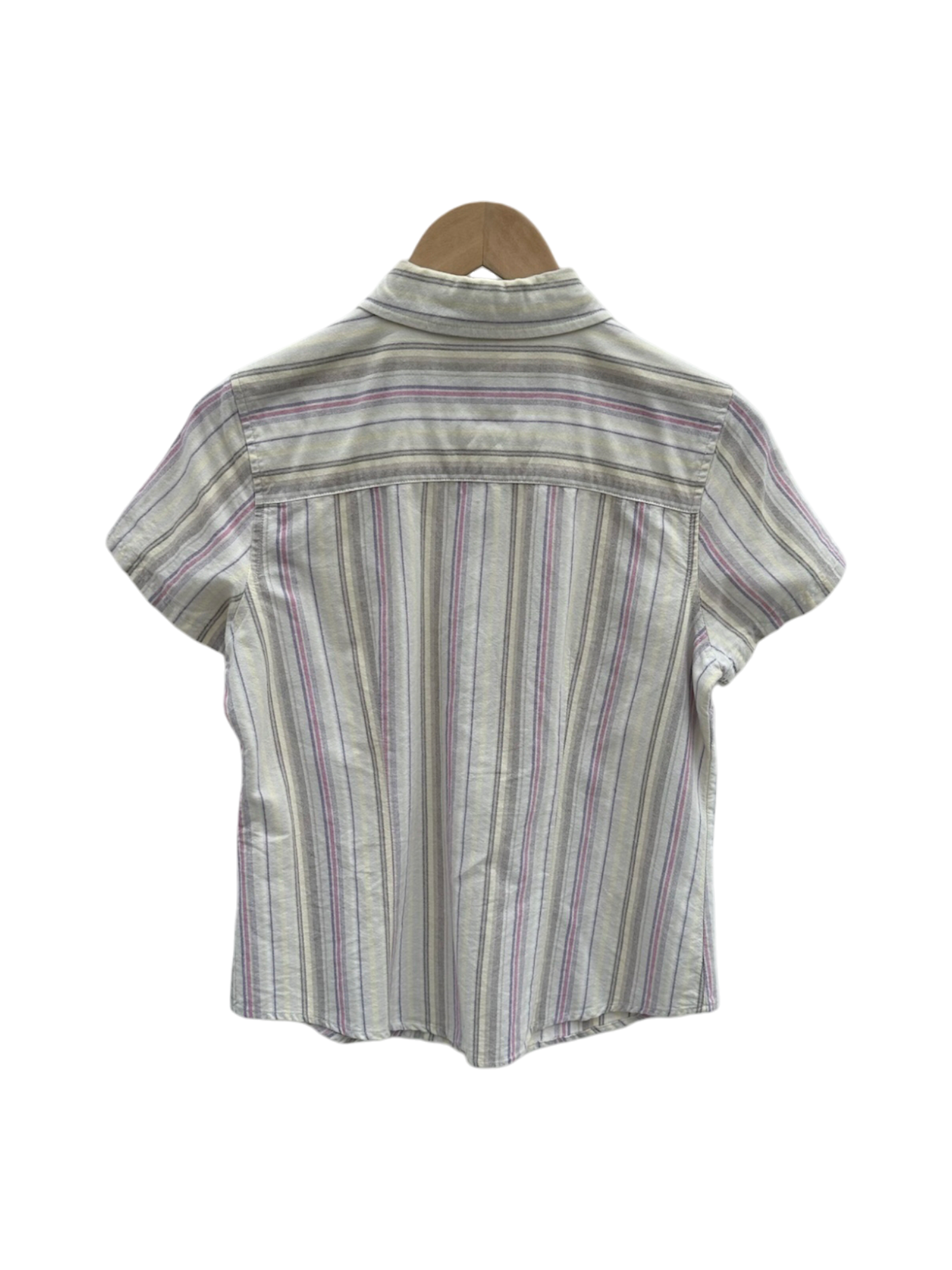 Vintage 90s Retro Striped Short Sleeve (S/M)