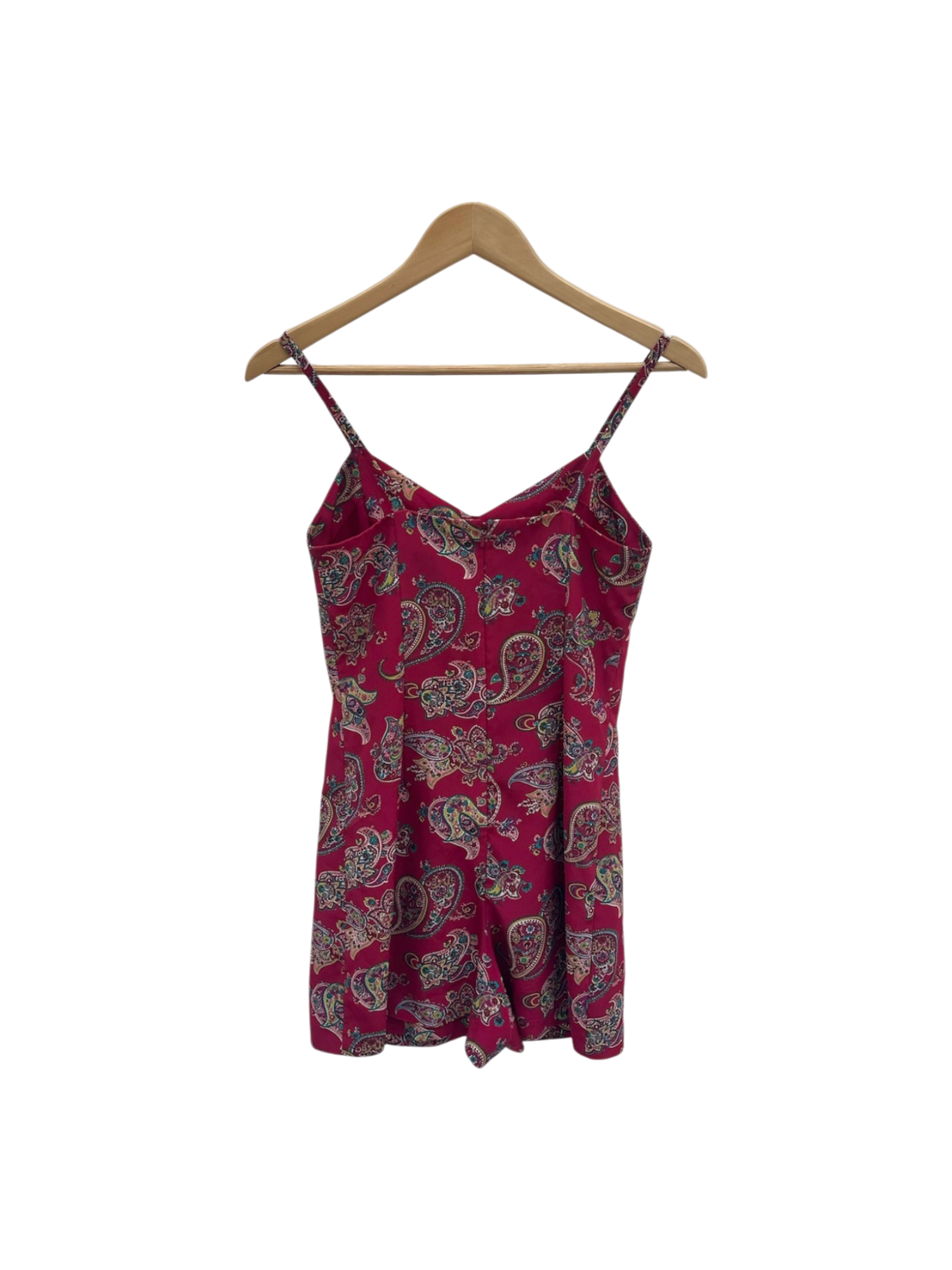 Vintage 90s Cherry Paisley Romper (S)