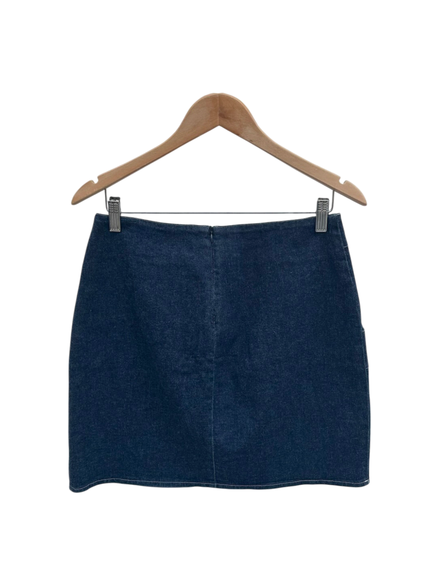 Vintage 90s Pocket Denim Mini Skirt (M/L)