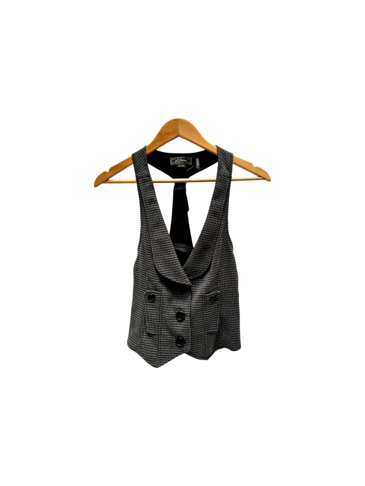 Vintage Y2K GUESS Plaid Vest Top (S/M)