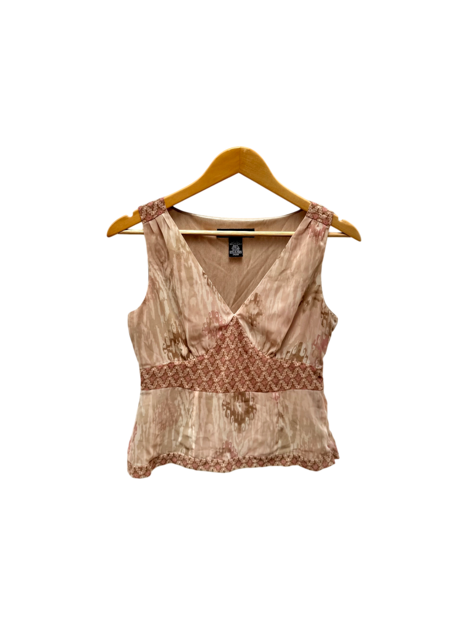 Vintage Y2K Retro Patterned Tank (S/M)