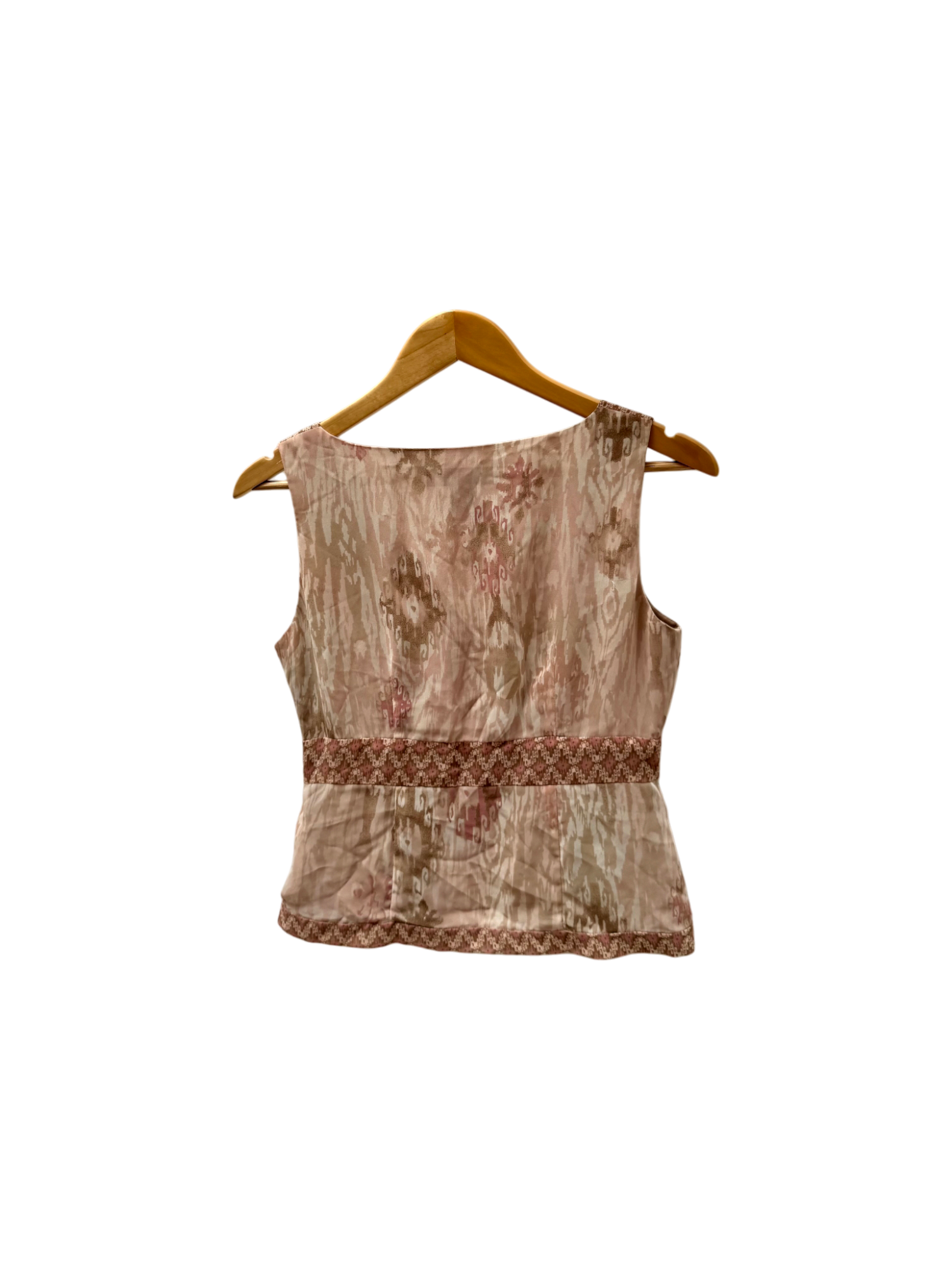 Vintage Y2K Retro Patterned Tank (S/M)