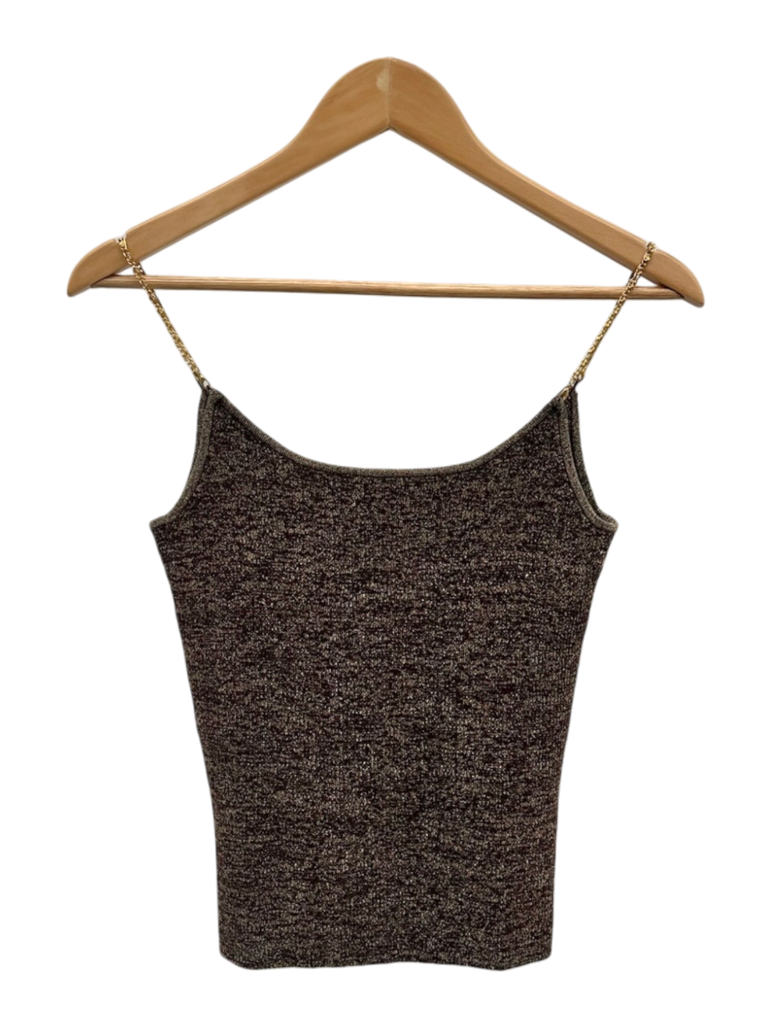 Vintage 90s Beaded Strap Fitted Cami (S)