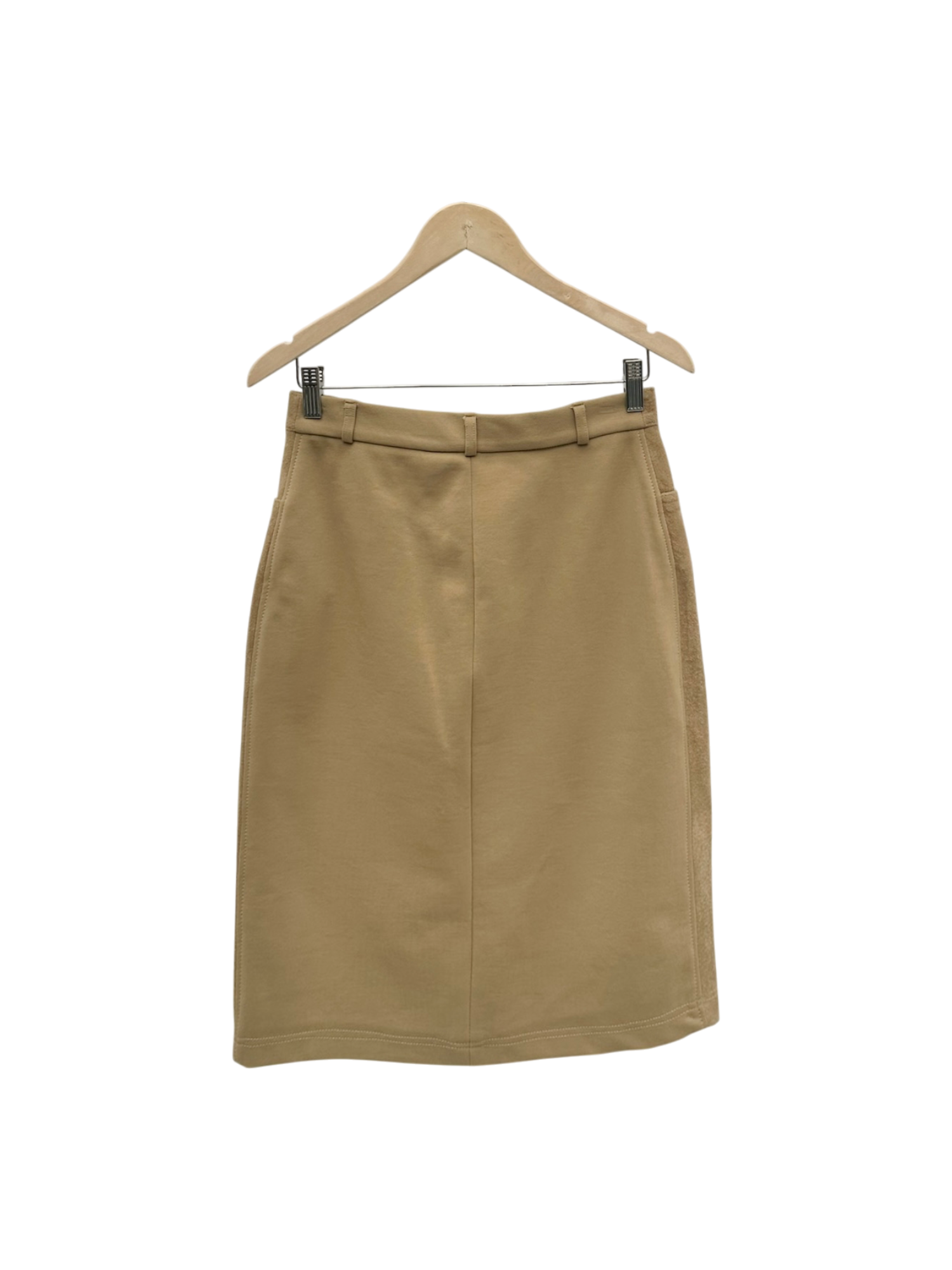 Vintage 90s Parisian Leather Midi Skirt (S/M)