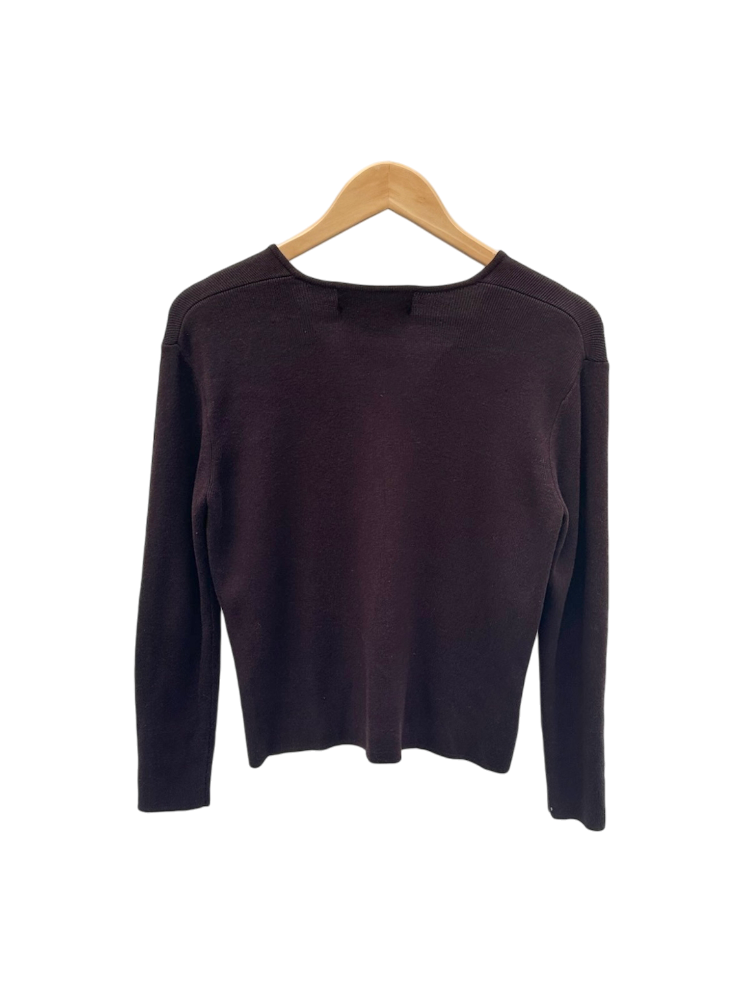 Vintage 90s Cozy Classic Chocolate Cardi (S/M)