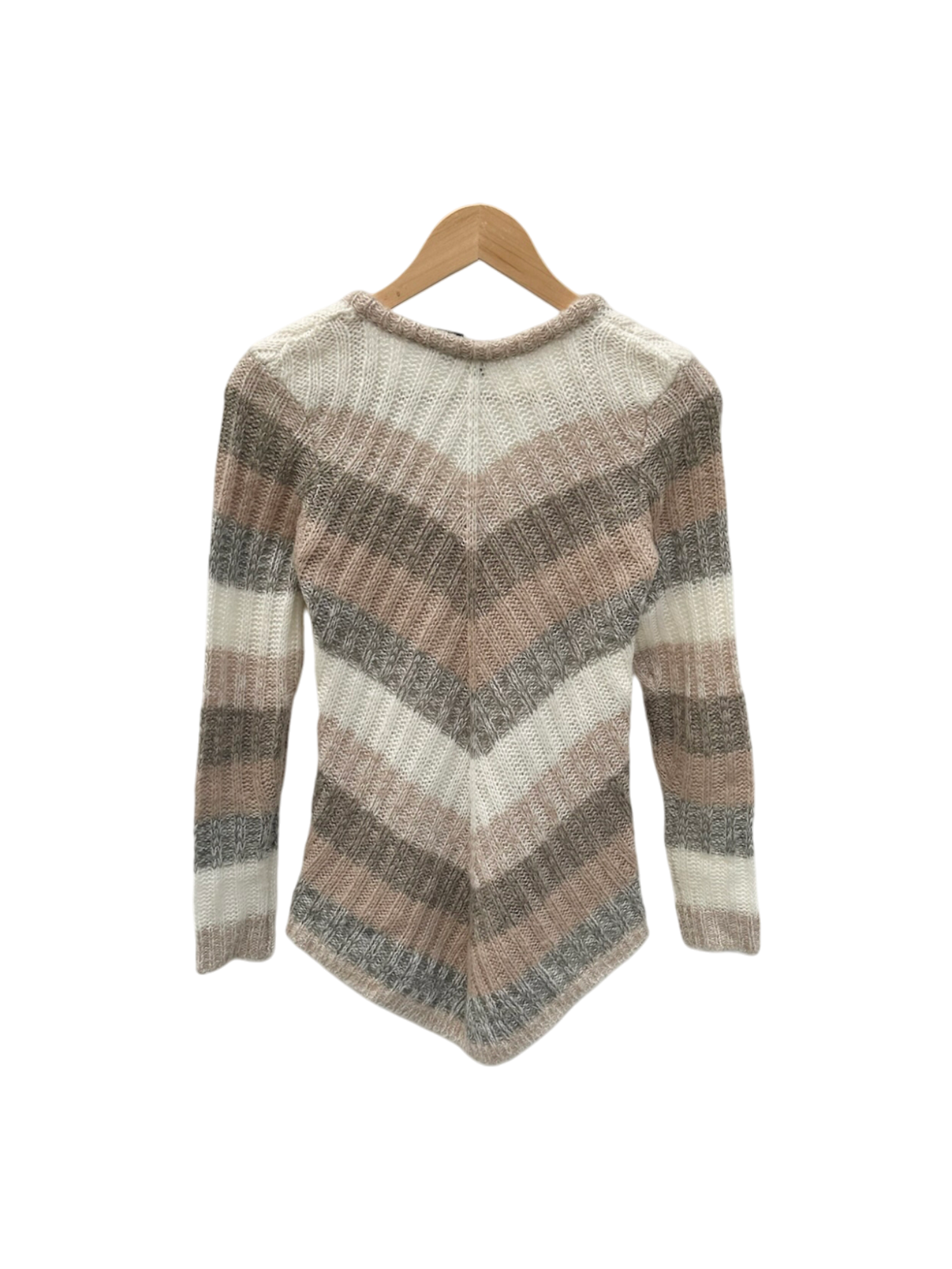 Vintage 90s Asymmetrical Striped Cozy Knit (S)