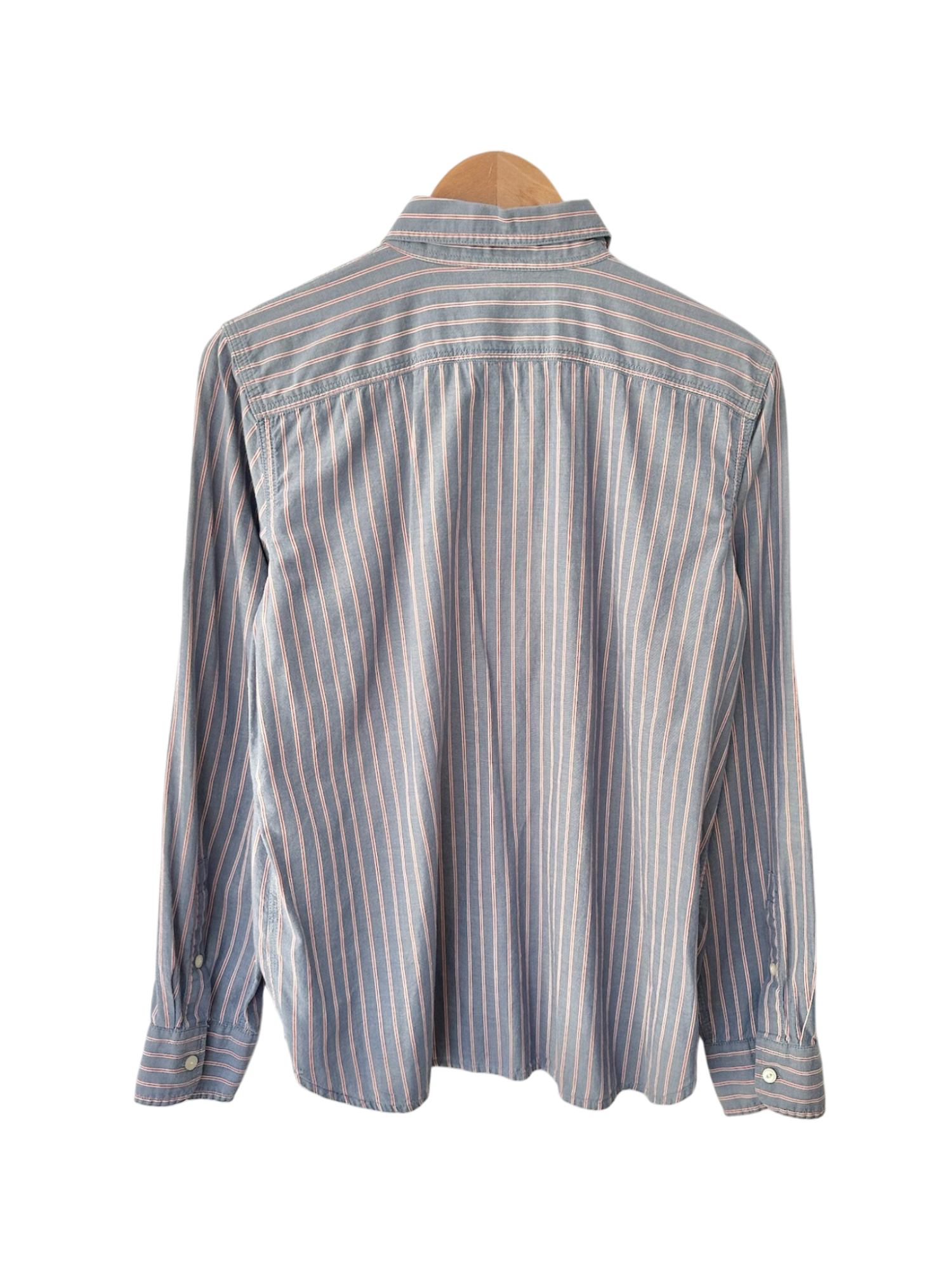 Vintage  Ralph Lauren Bluebell Pinstripe Button-Up Shirt (L)