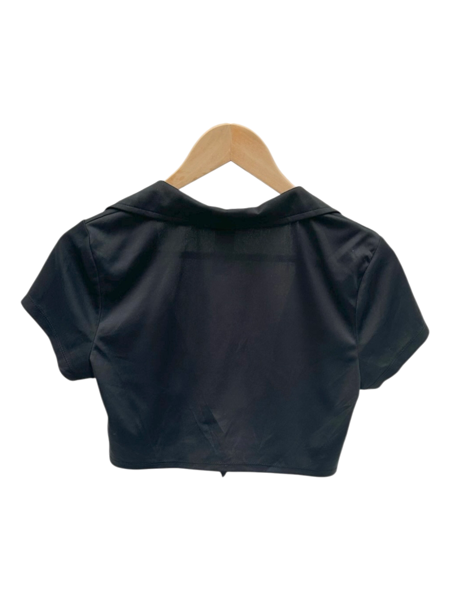 Vintage 90s Collared Wrap Top (S/M)