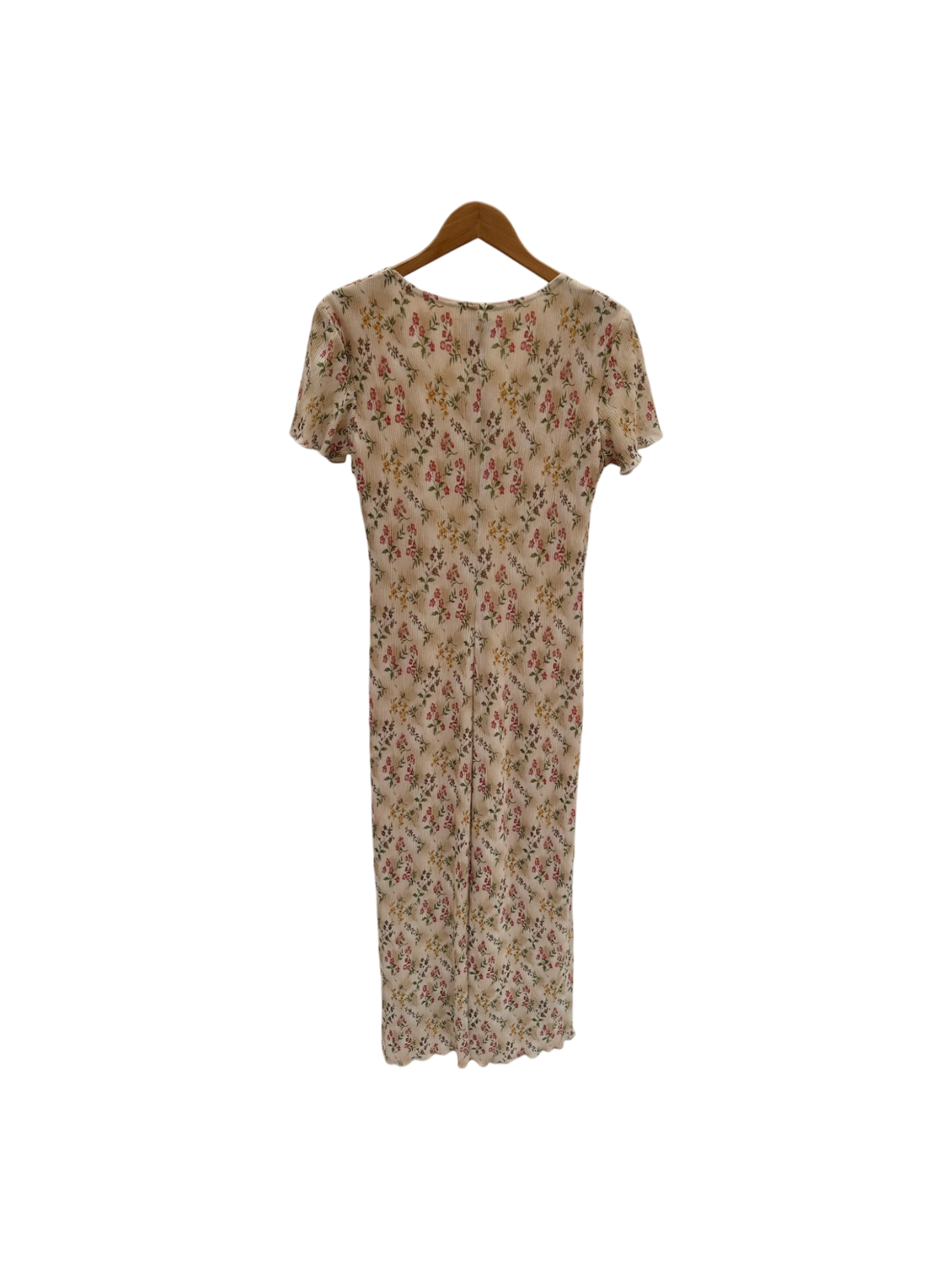 Vintage 80s Floral Prairie Midi Dress (M)