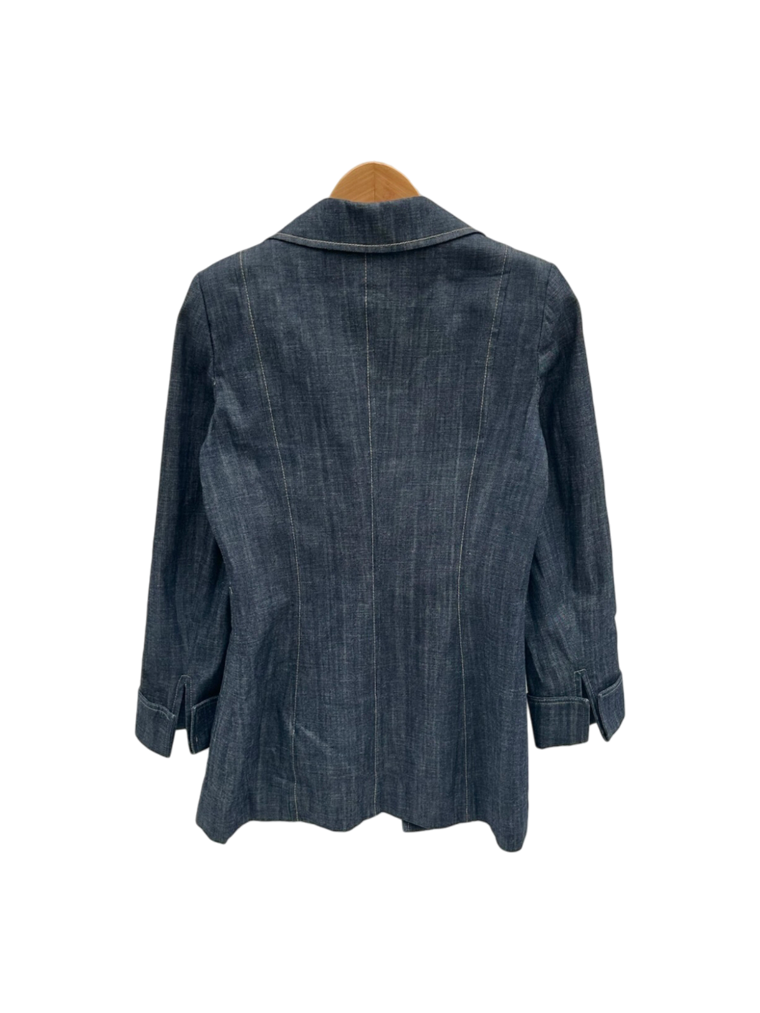 Vintage 90s Split Front Denim Blazer (M)
