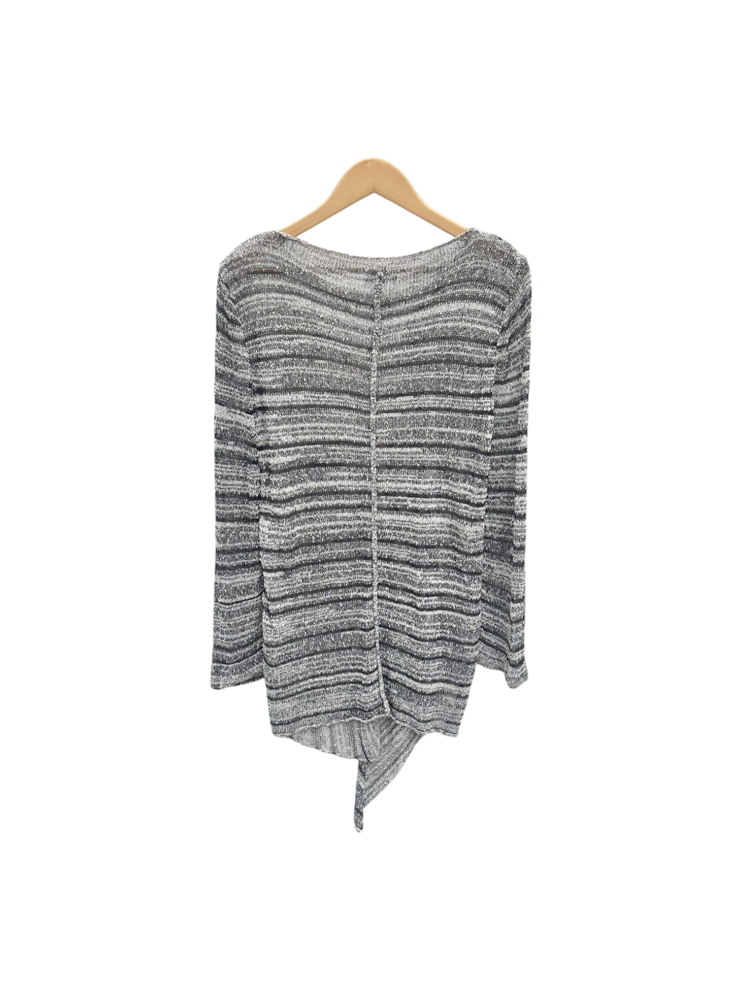 Vintage 90s Slinky Asymmetrical Striped Knit (M)