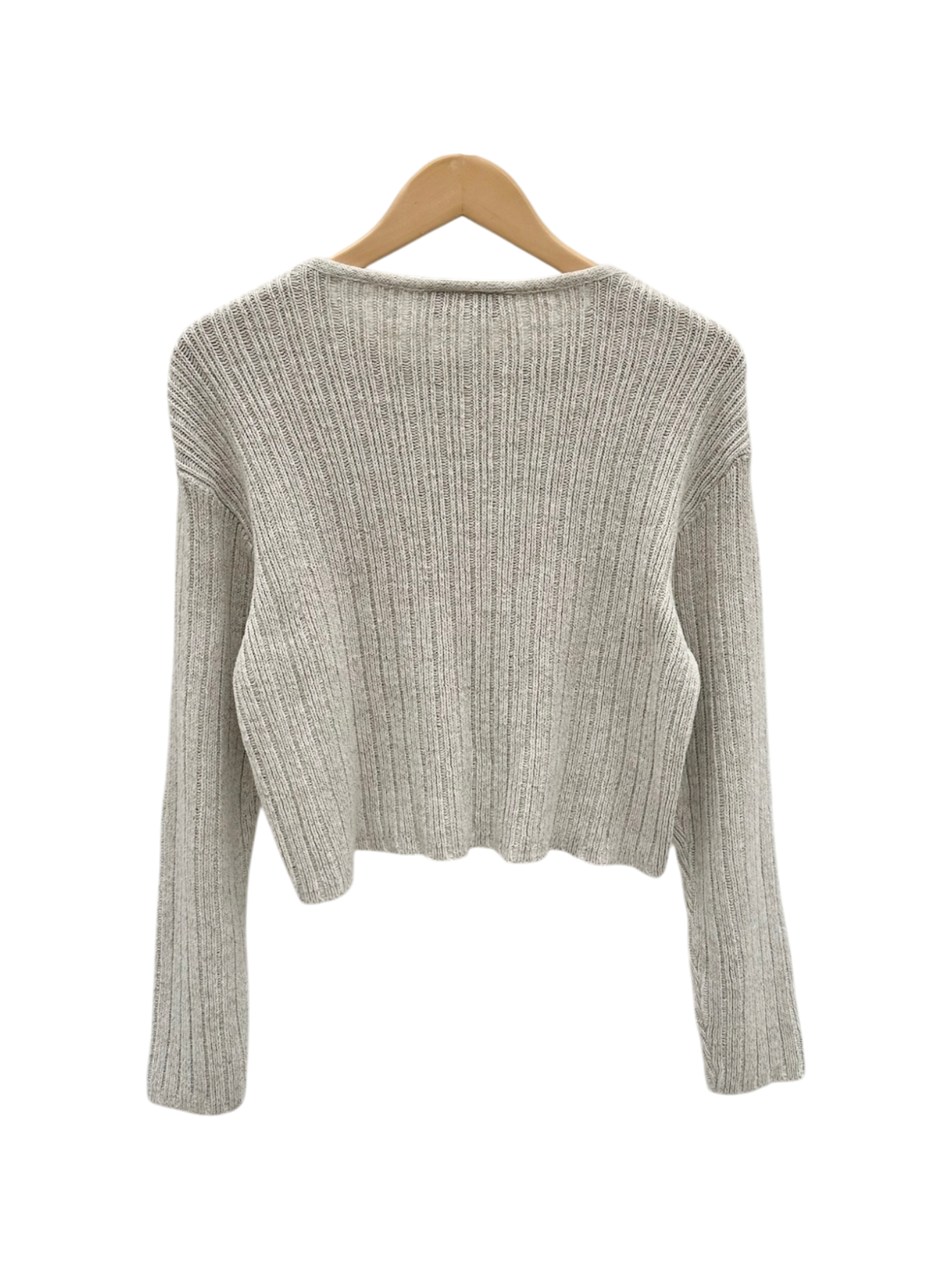 Vintage 90s Soft Ribbed Cropped Sweater (M)
