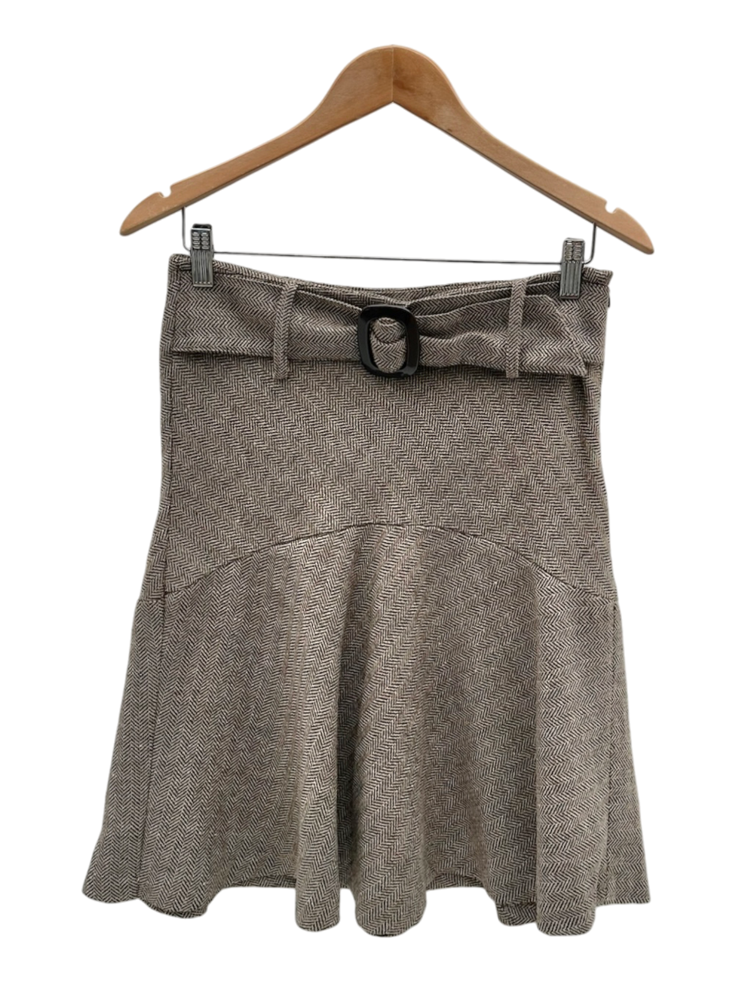 Vintage 90s Belted Midi Skirt (S)