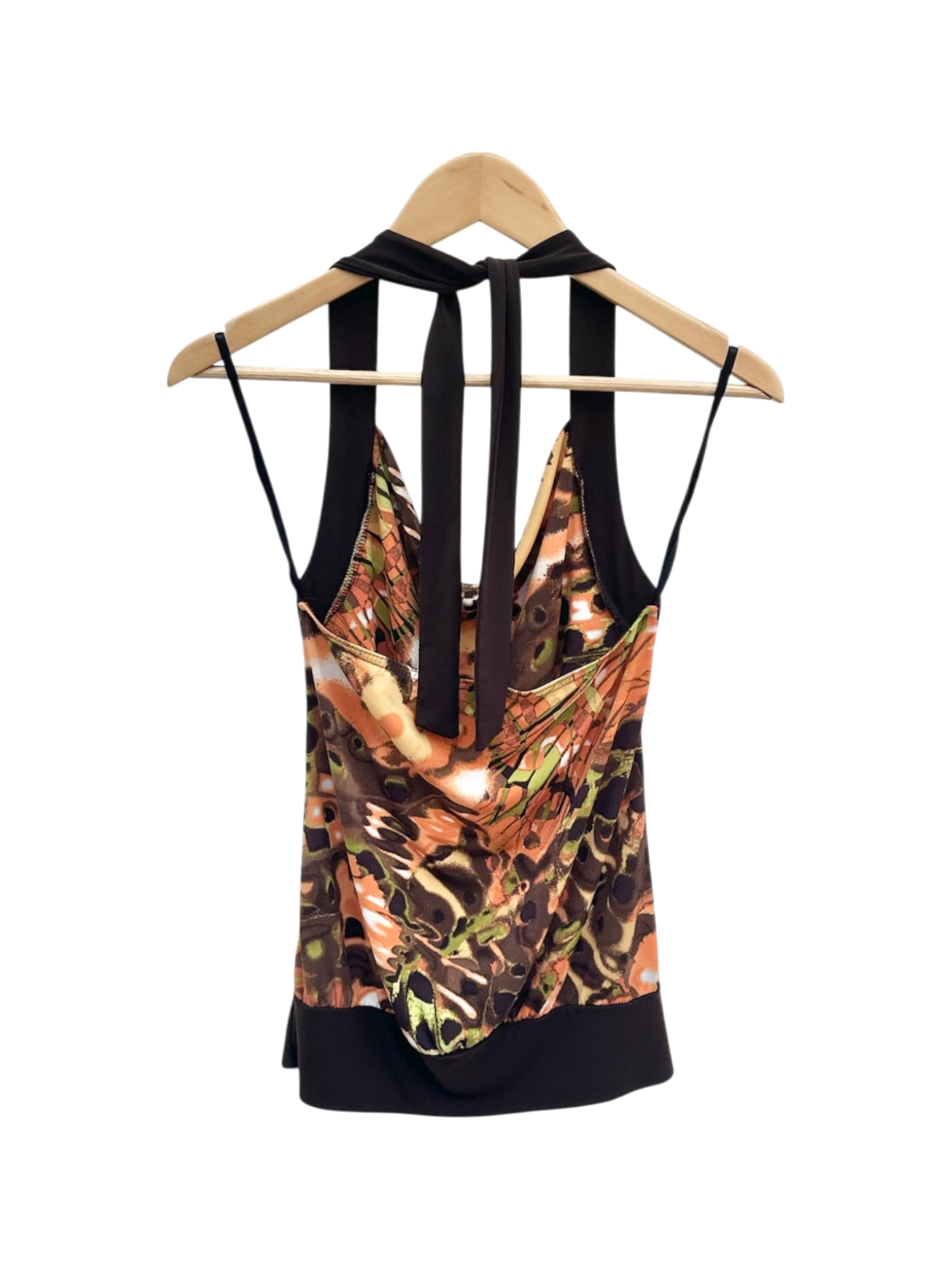 Vintage 90s Boho Retro Halter Top (M)
