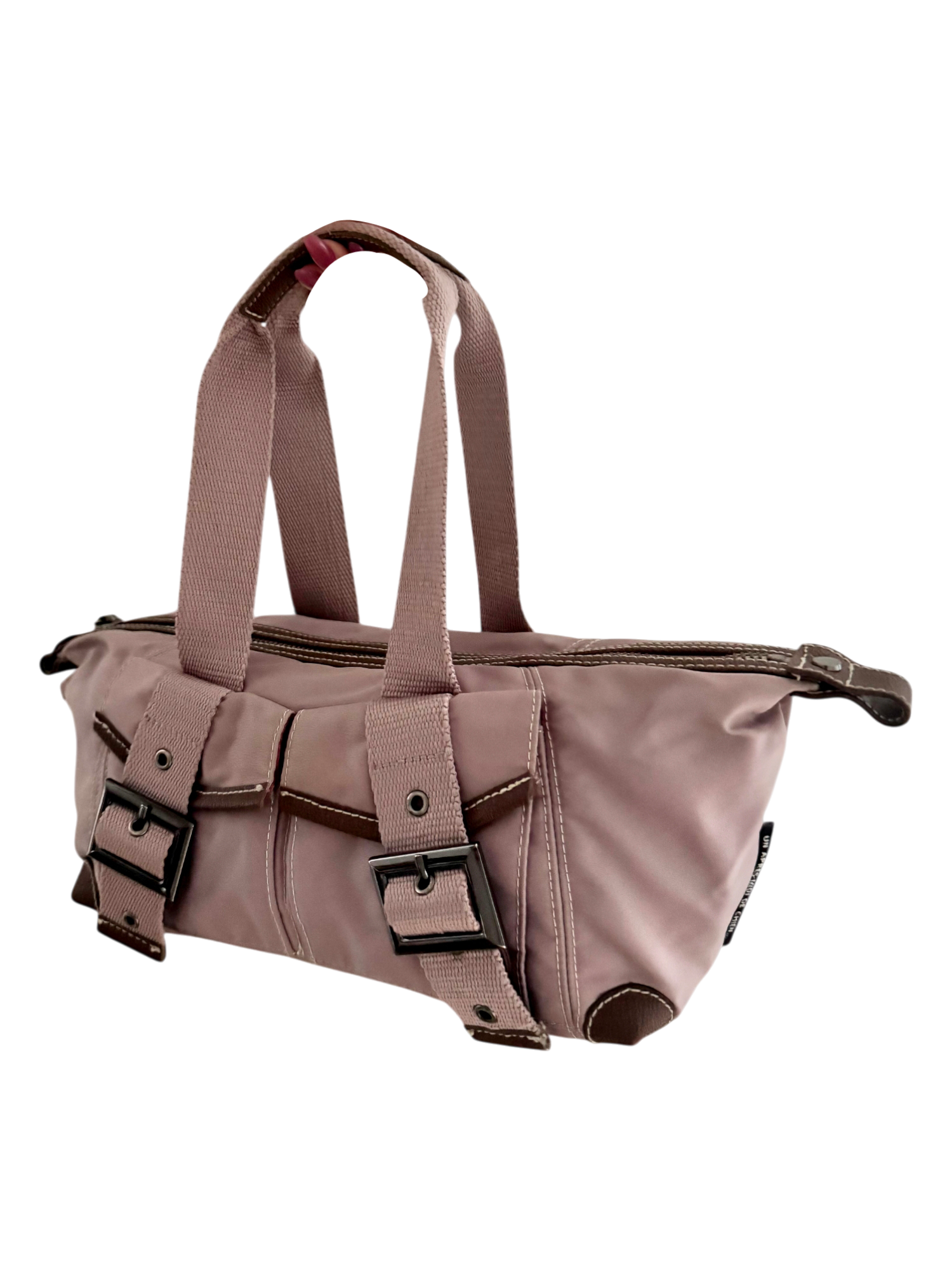 Vintage Y2K Parisian Sporty Blush Utility Shoulder Bag