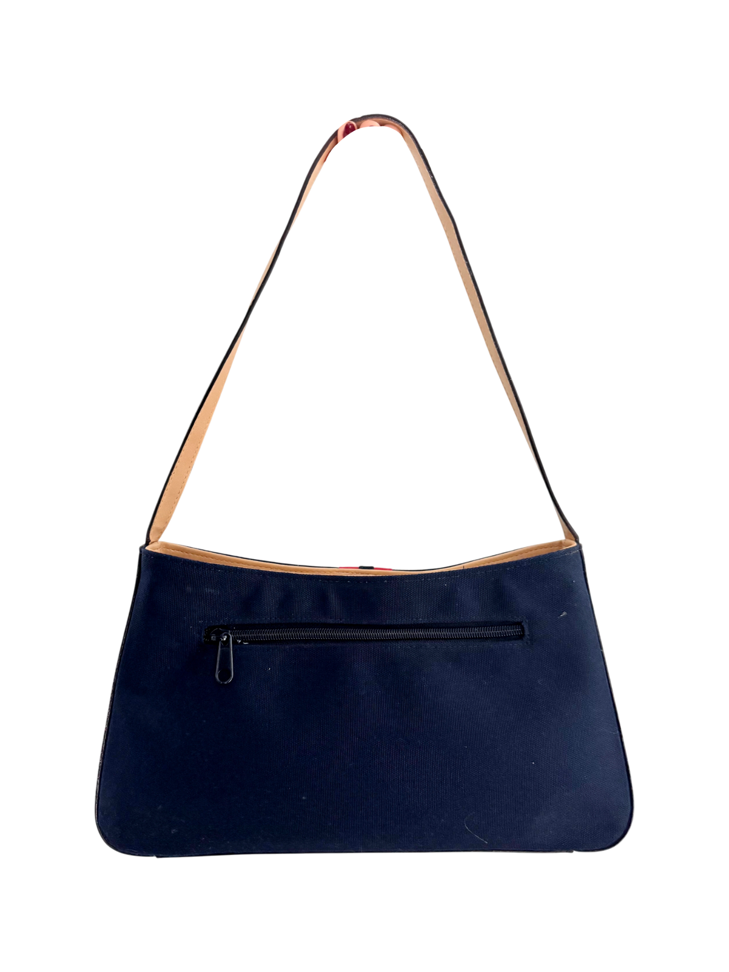 Vintage Midnight Racing Stripe Shoulder Bag