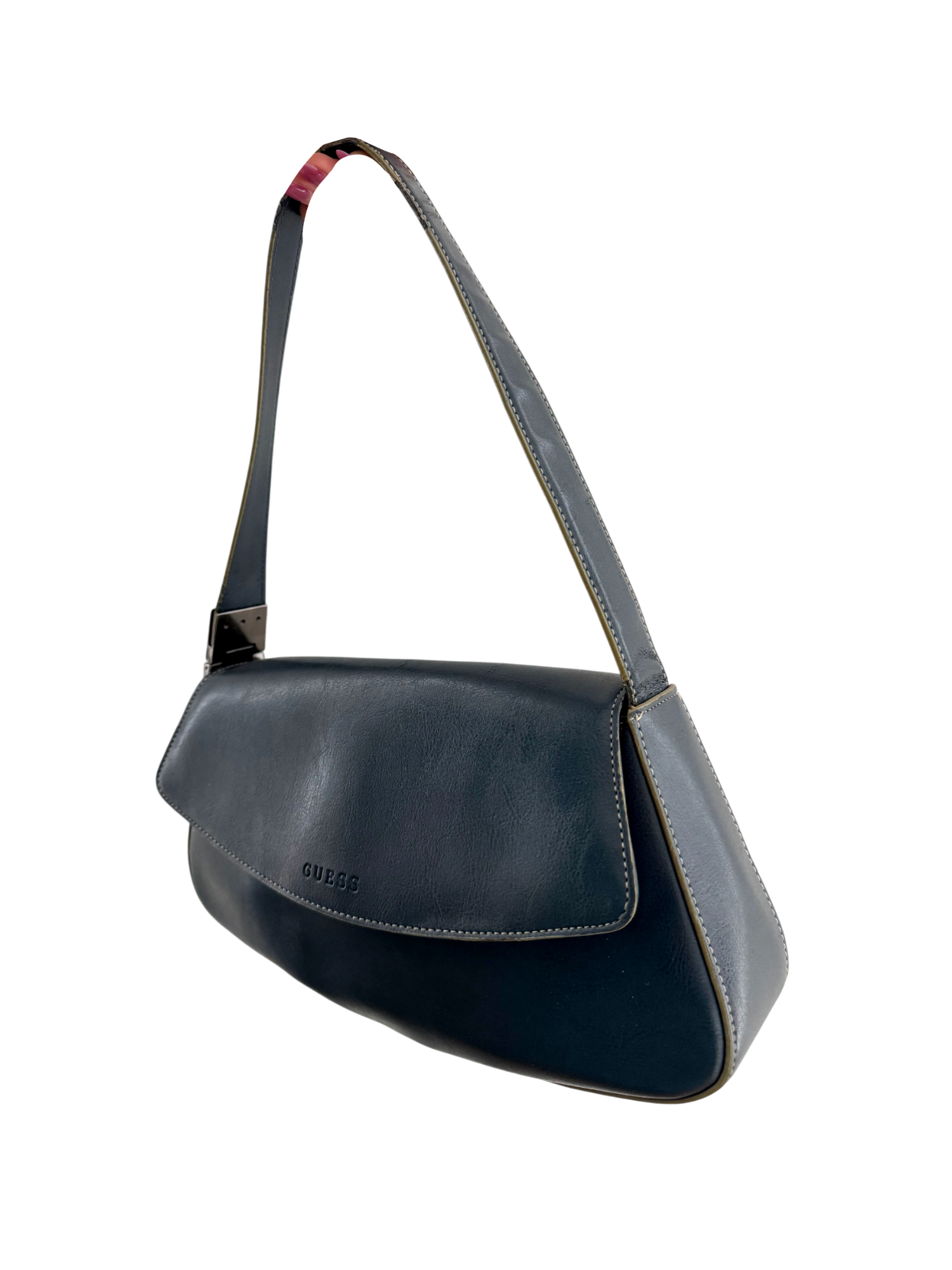 Vintage Early-2000s Guess Navy Shoulder Bag