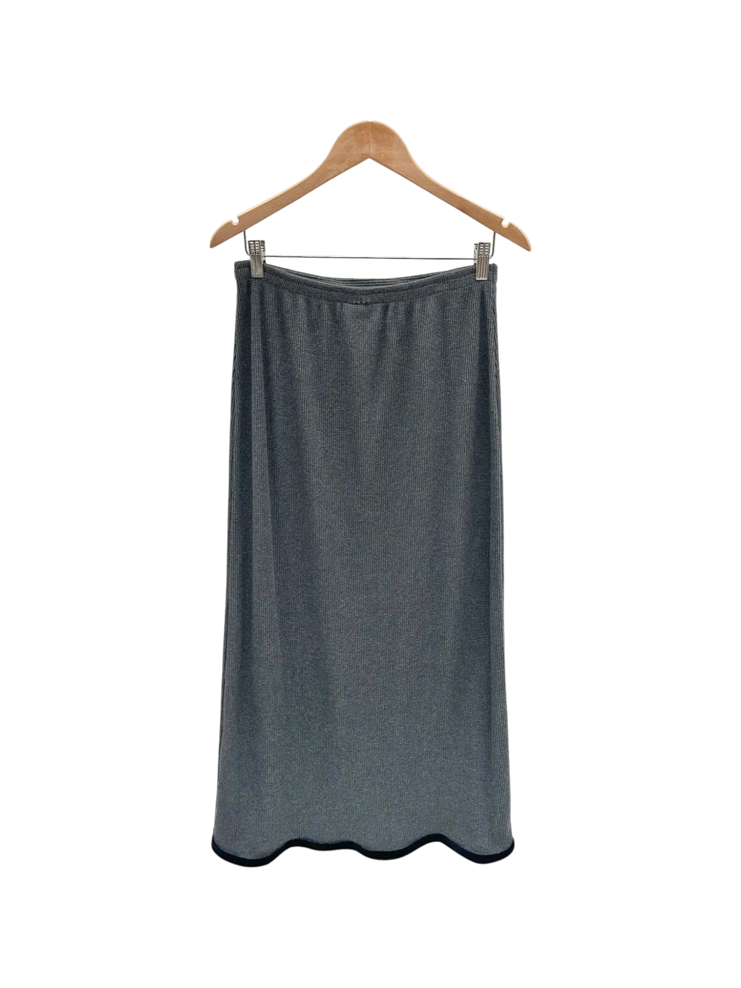 Vintage 90s Classic Poet Knit Midi Skirt (M)