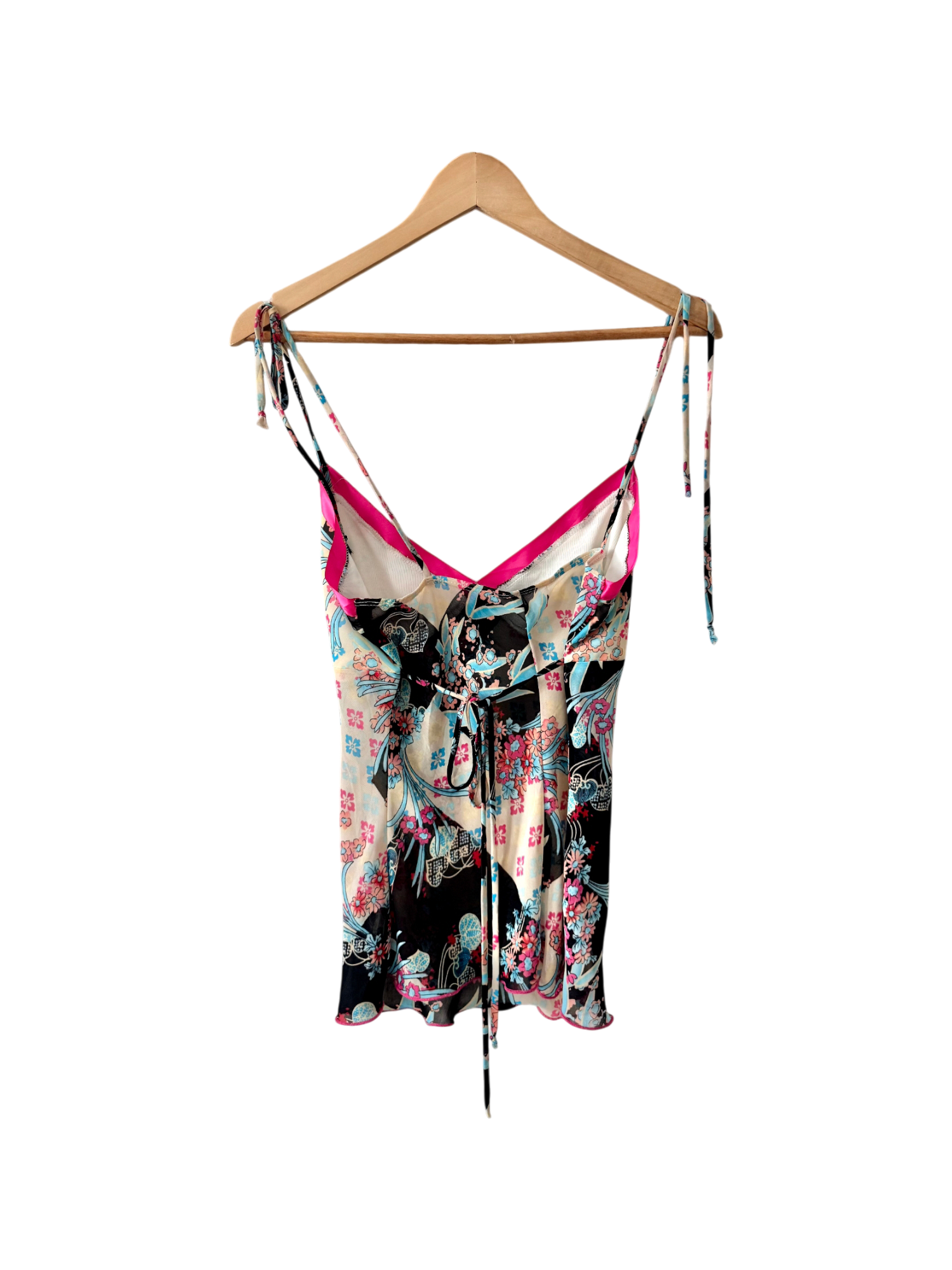 Vintage 90s Sakura Patchwork Tie-Back Cami (S/M)