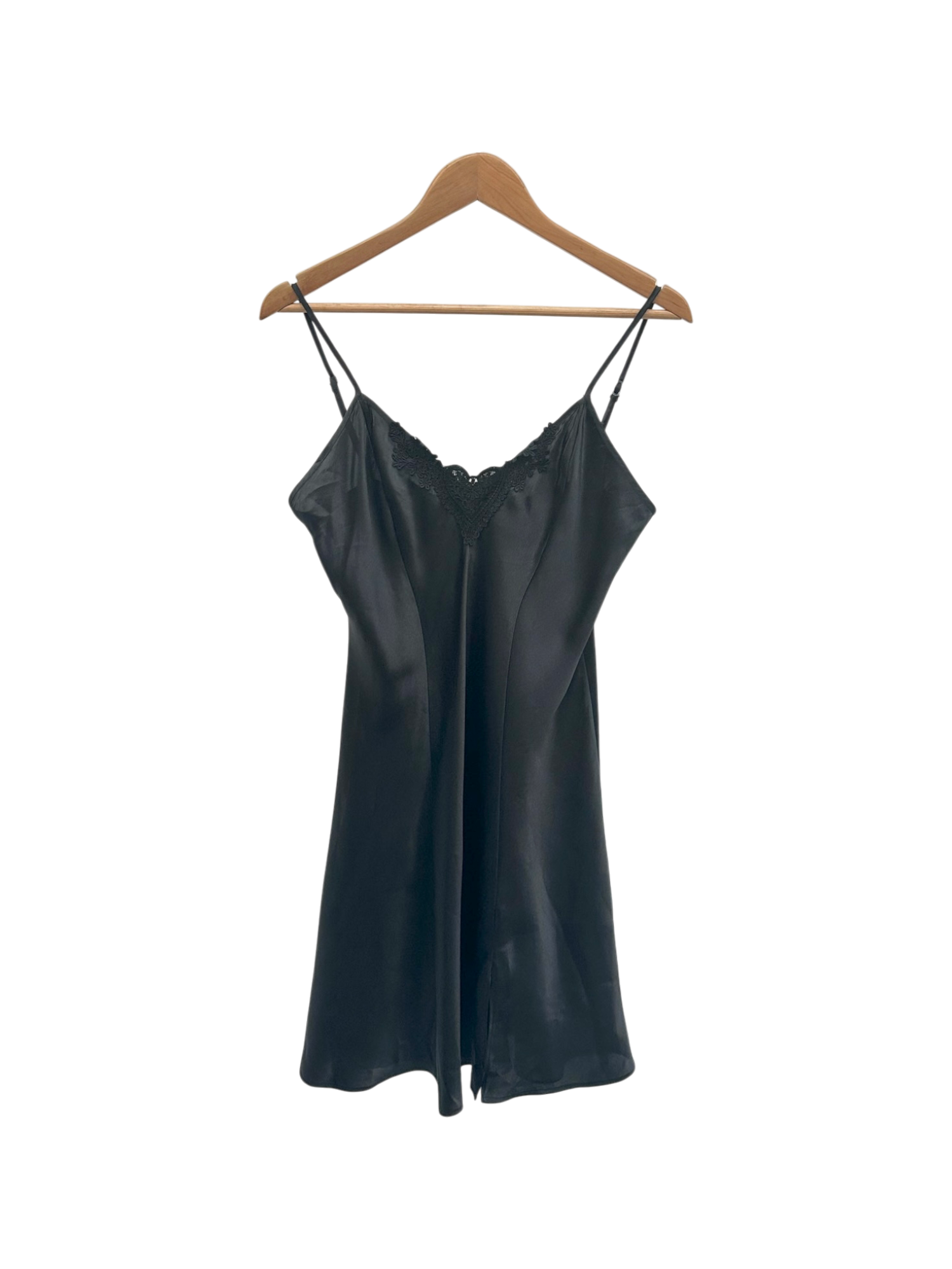 Vintage 90s Satin Lace-Trim Slip Dress (S) | ThreeDays-AWeek Vintage 90s Satin Lace-Trim Slip Dress (S) | ThreeDays-AWeek