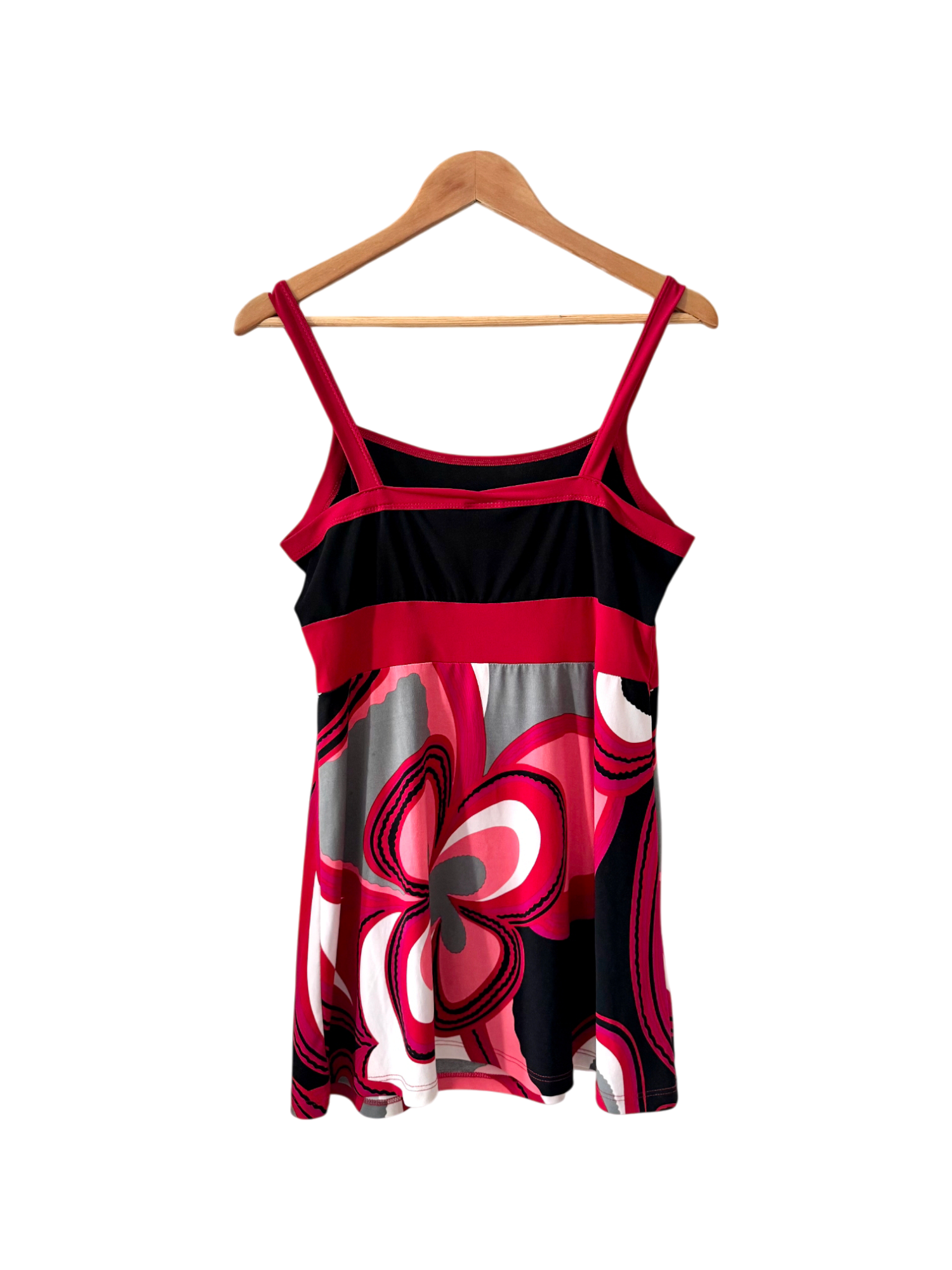 Vintage 90s Swirl Mod Mini Dress (M/L)