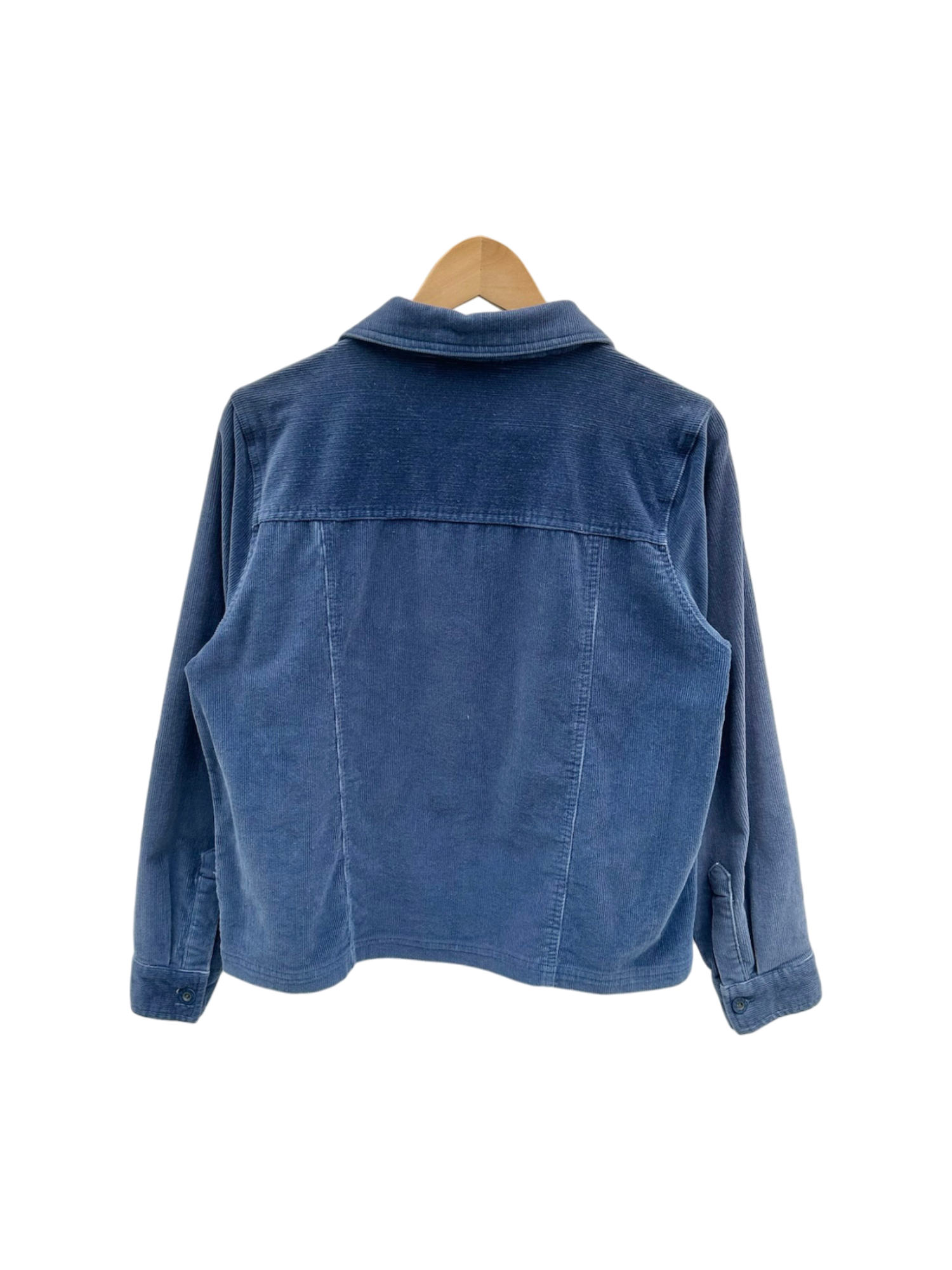 Vintage 90s Indigo Corduroy Button Up (M)