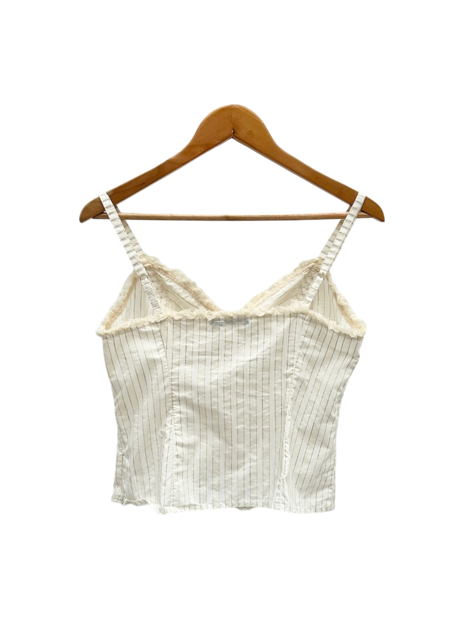Vintage 90s Lace Pinstriped Cami (M)