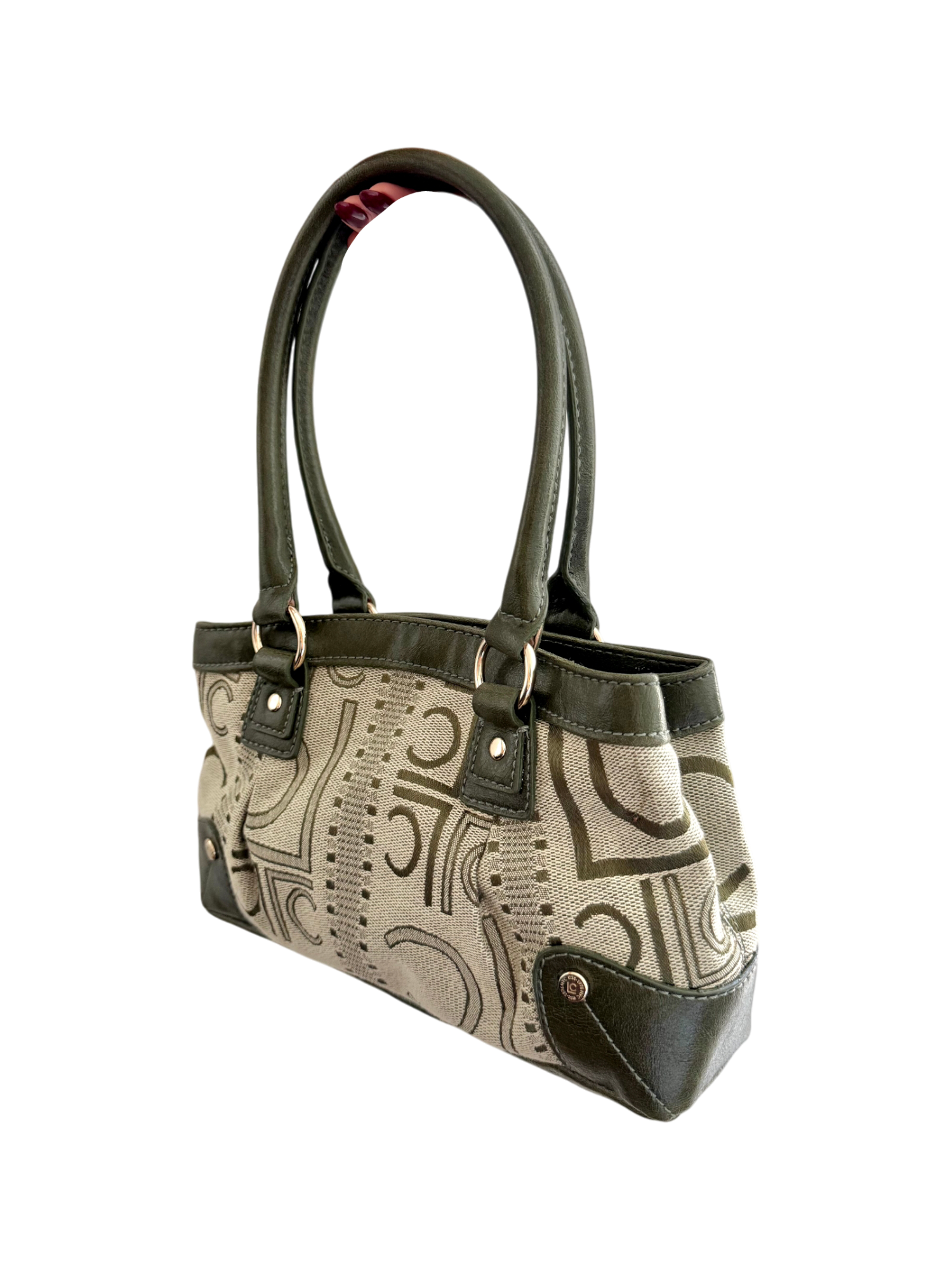 Vintage Olive Monogram Canvas Mini Bag