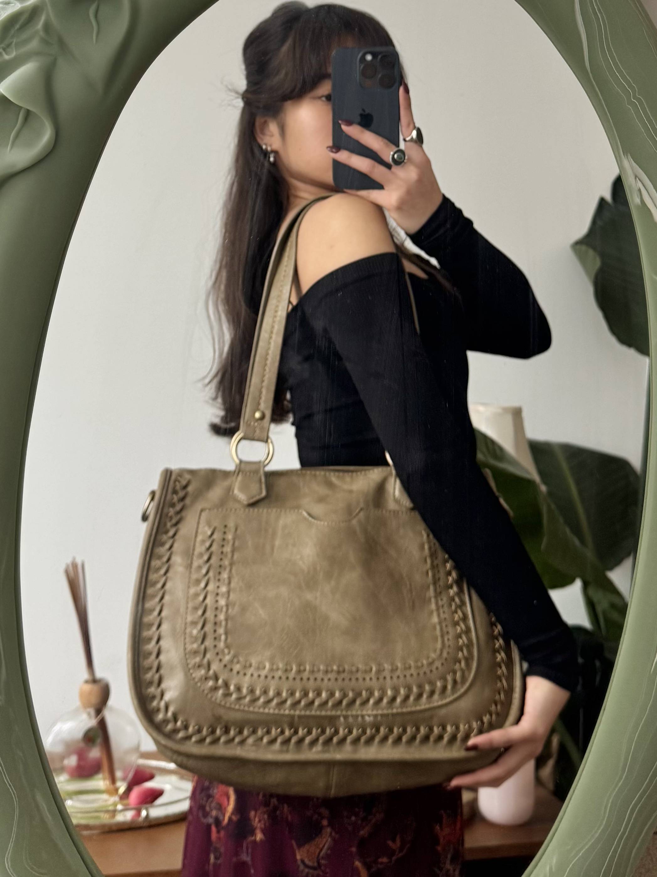 Vintage Y2K Braided Detail Tote