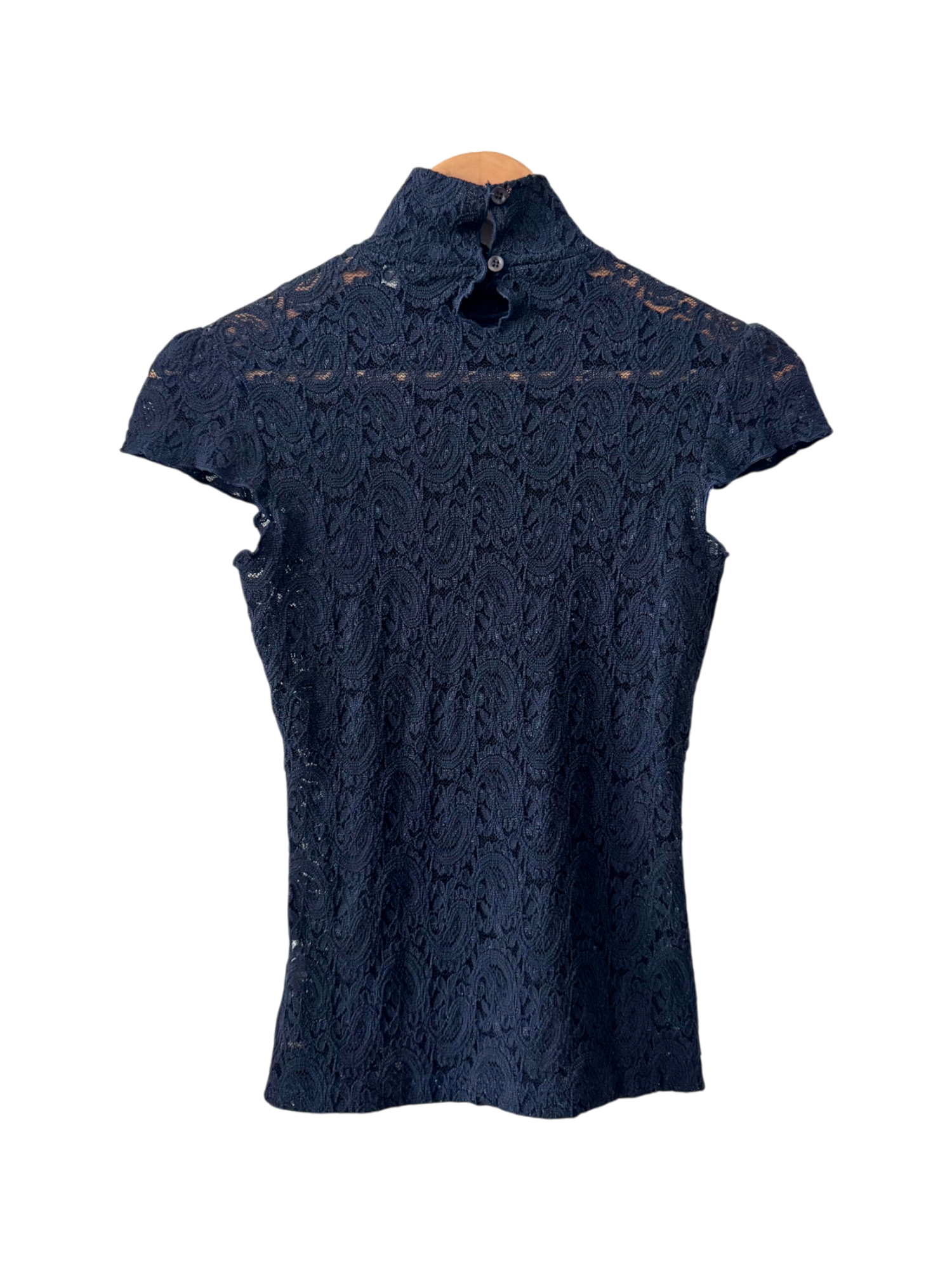 Vintage 90s Ruffled Lace Cottagecore Top (M)