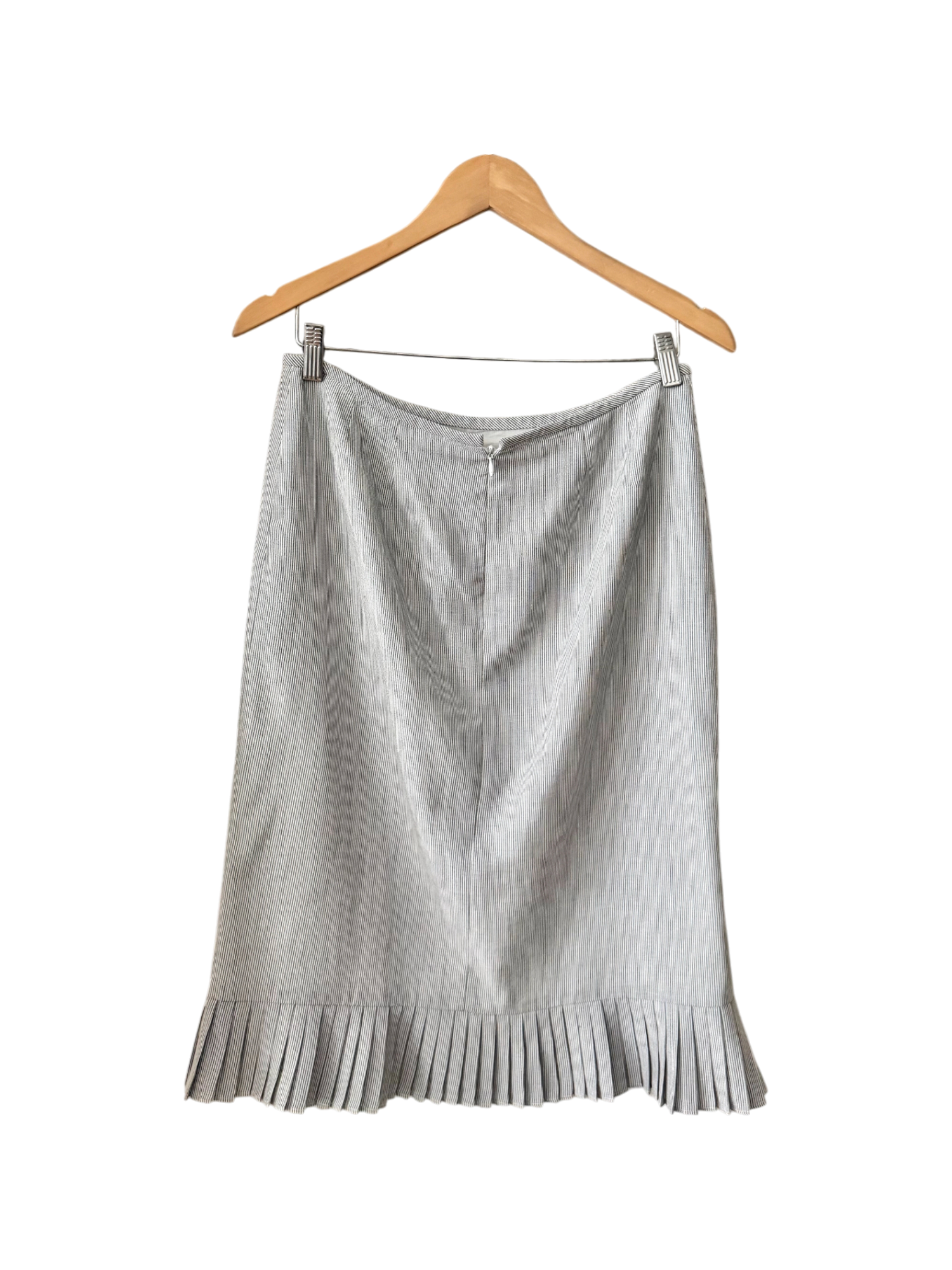 Vintage 90s Retro Pleated Midi Skirt (M)