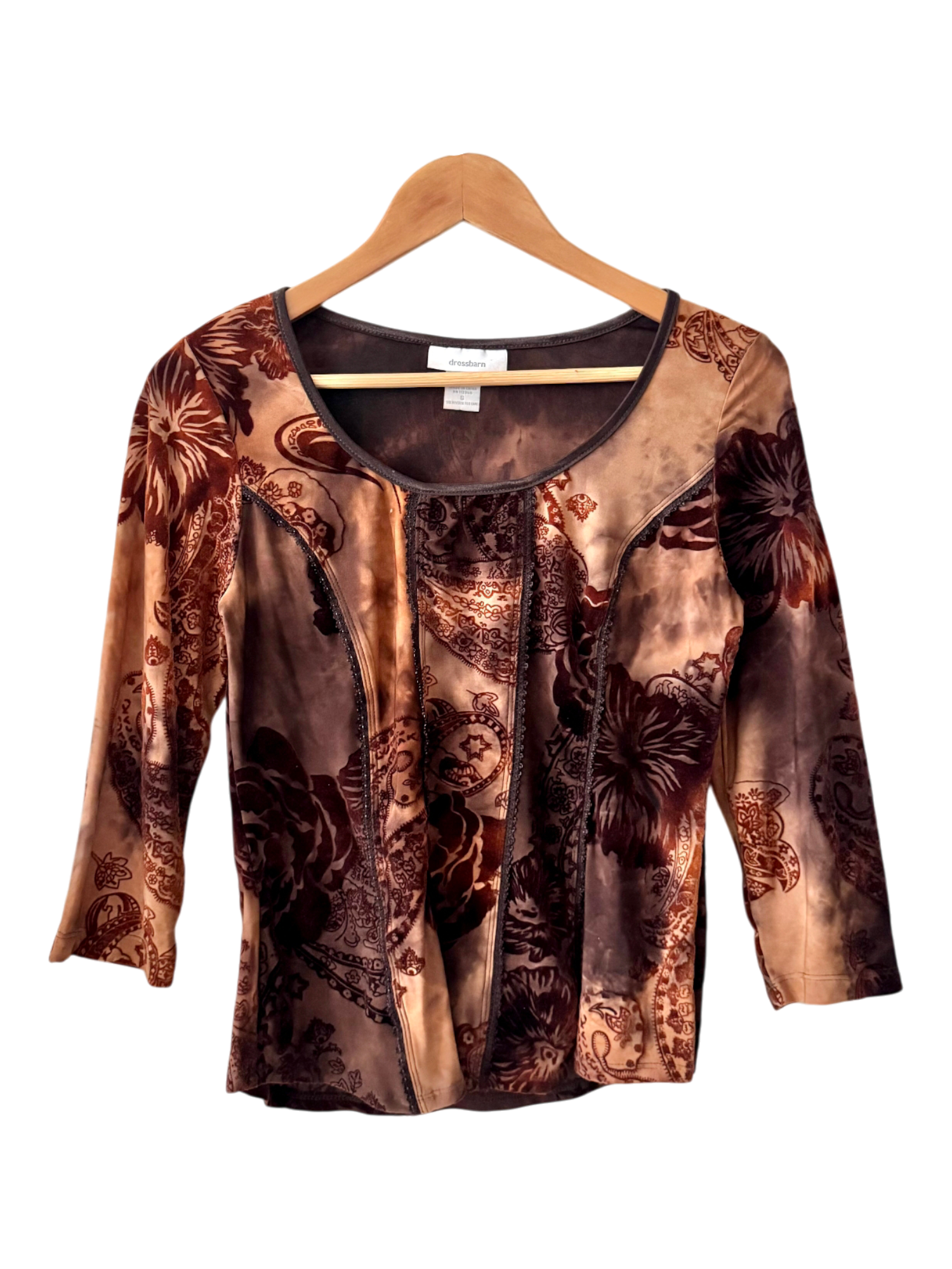 Vintage Y2K Retro Abstract Knit Top (M)