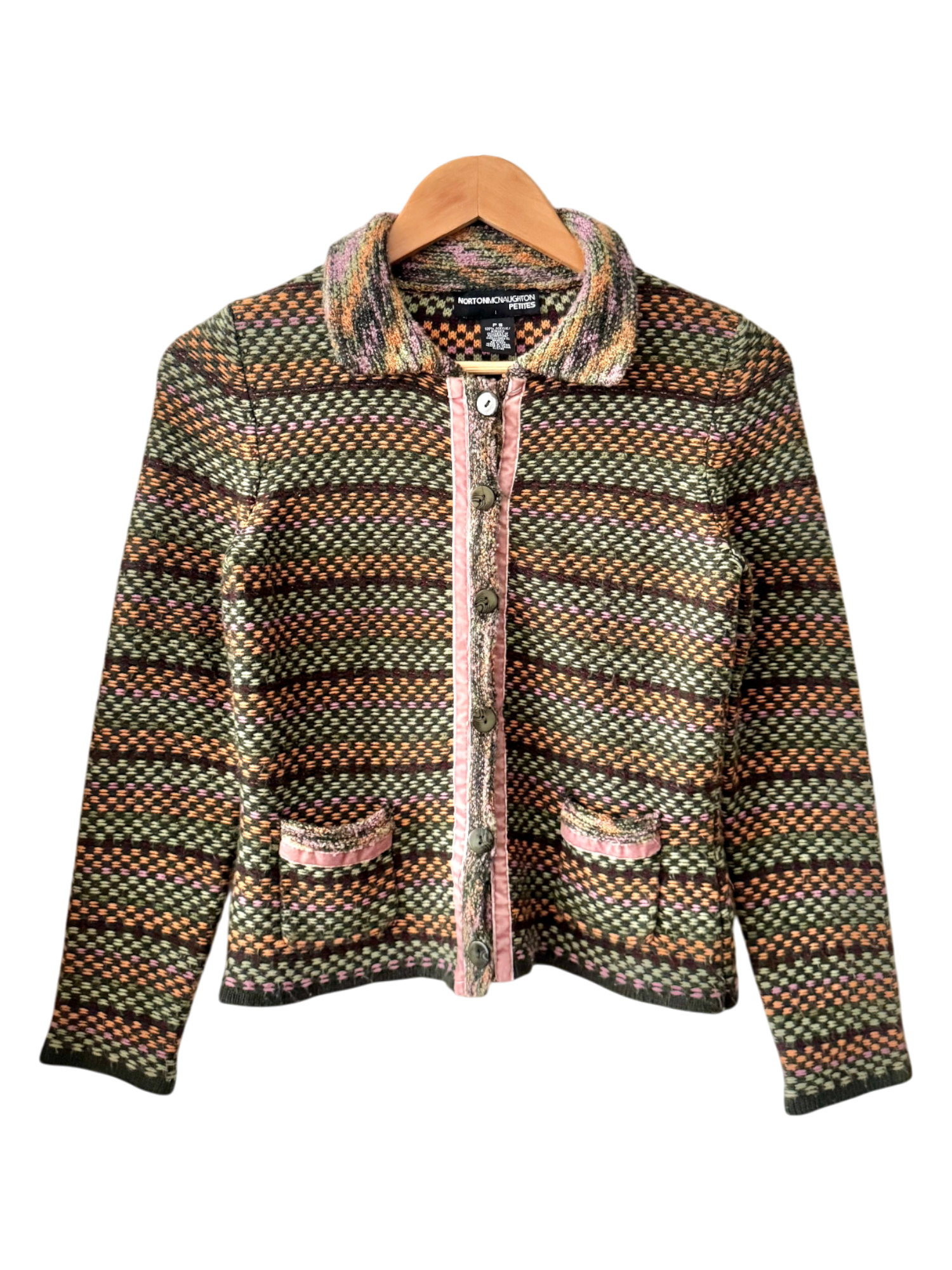 Vintage Y2K Retro Quirky Knit Jacket (XS/S)