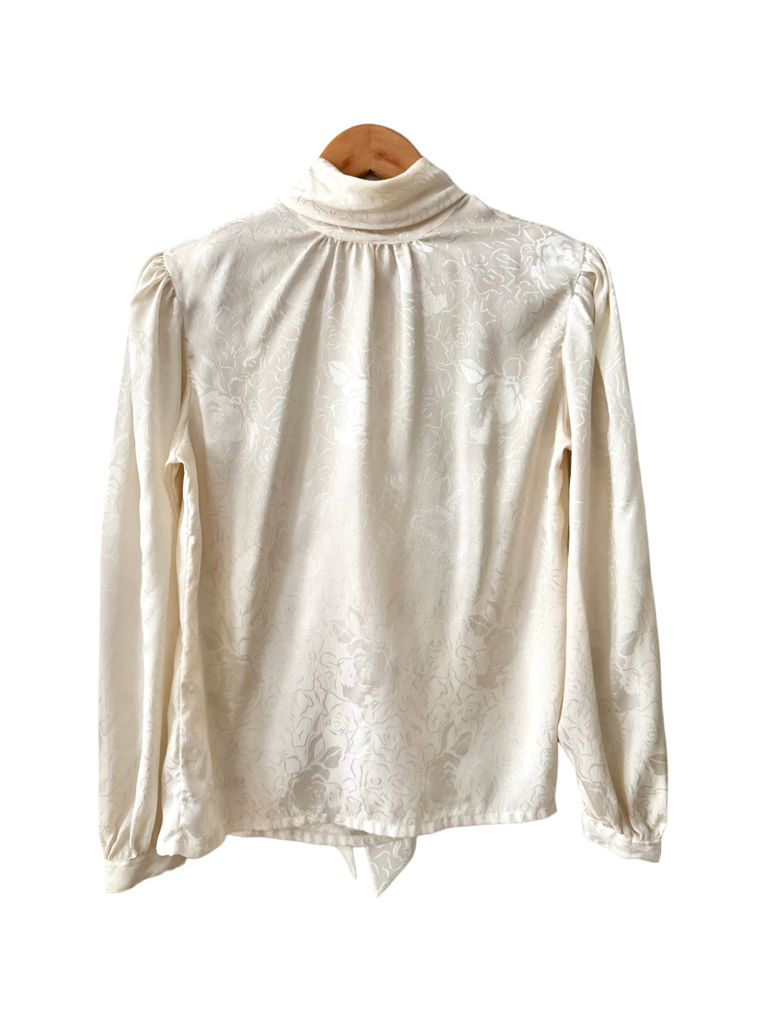 Vintage 80s Victorian Tie Blouse (M)