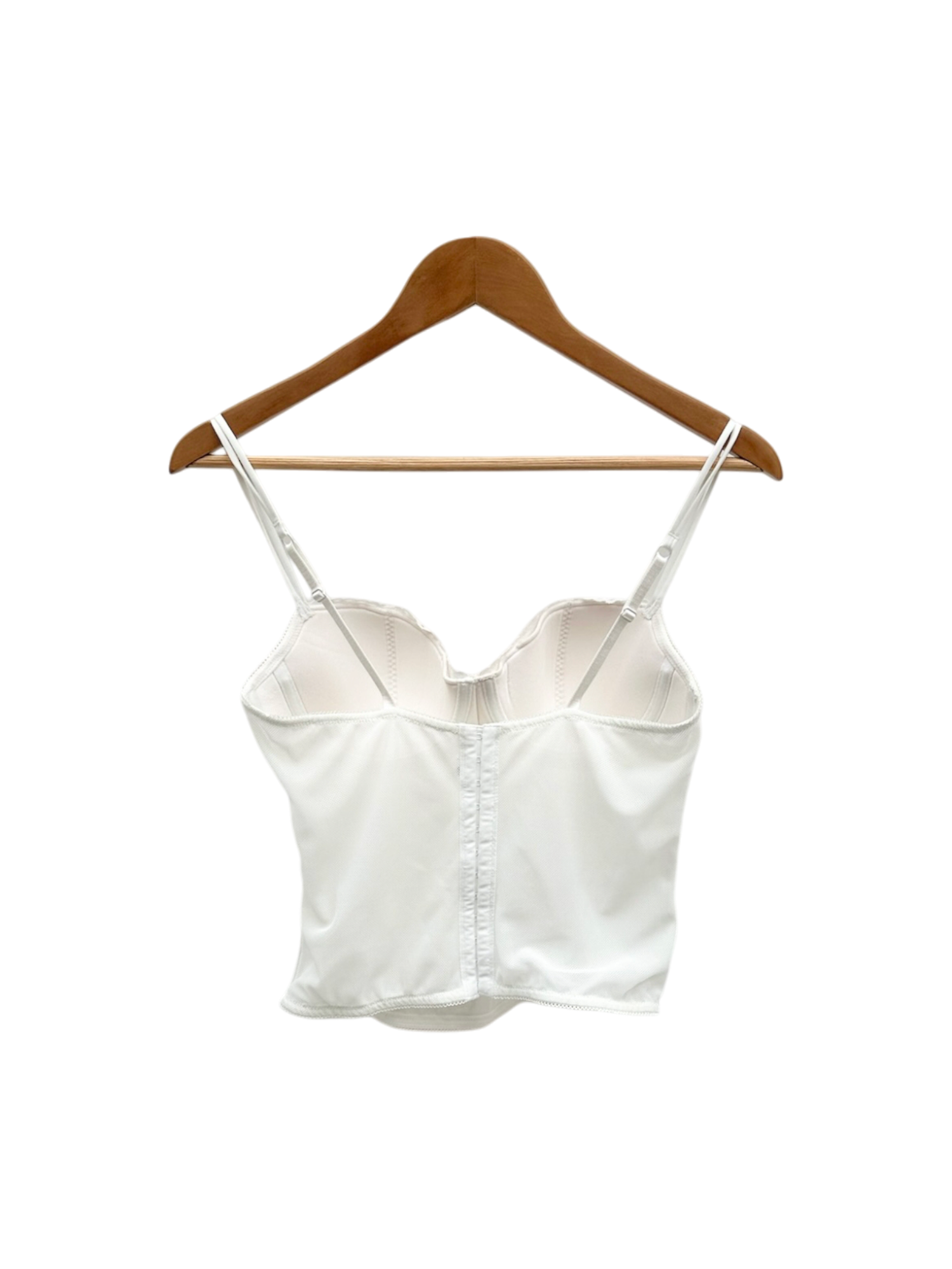 Vintage 90s Ivory Lace Bustier Corset (S)
