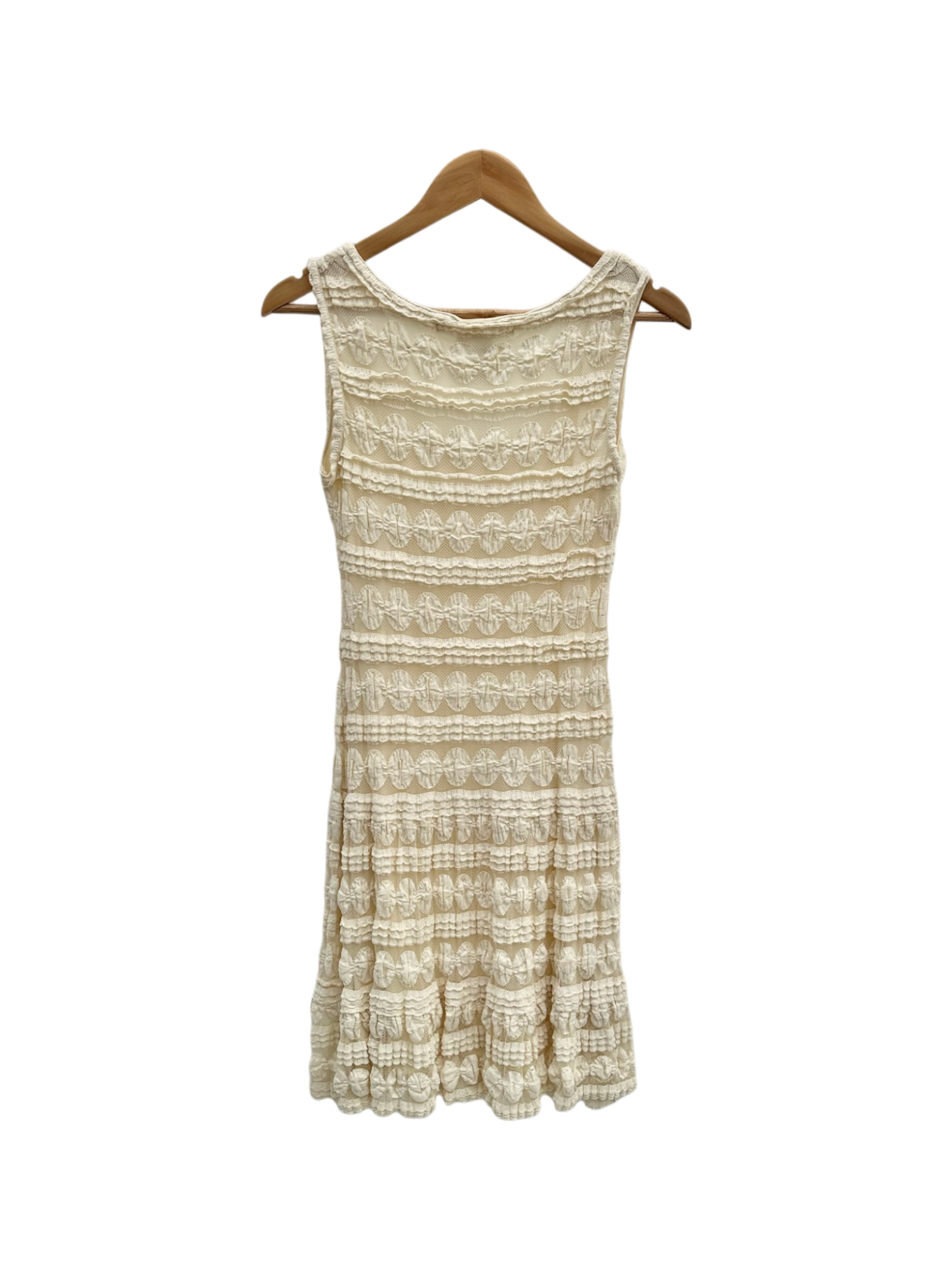 Vintage Y2K Ivory Poet Lace Dress (S)