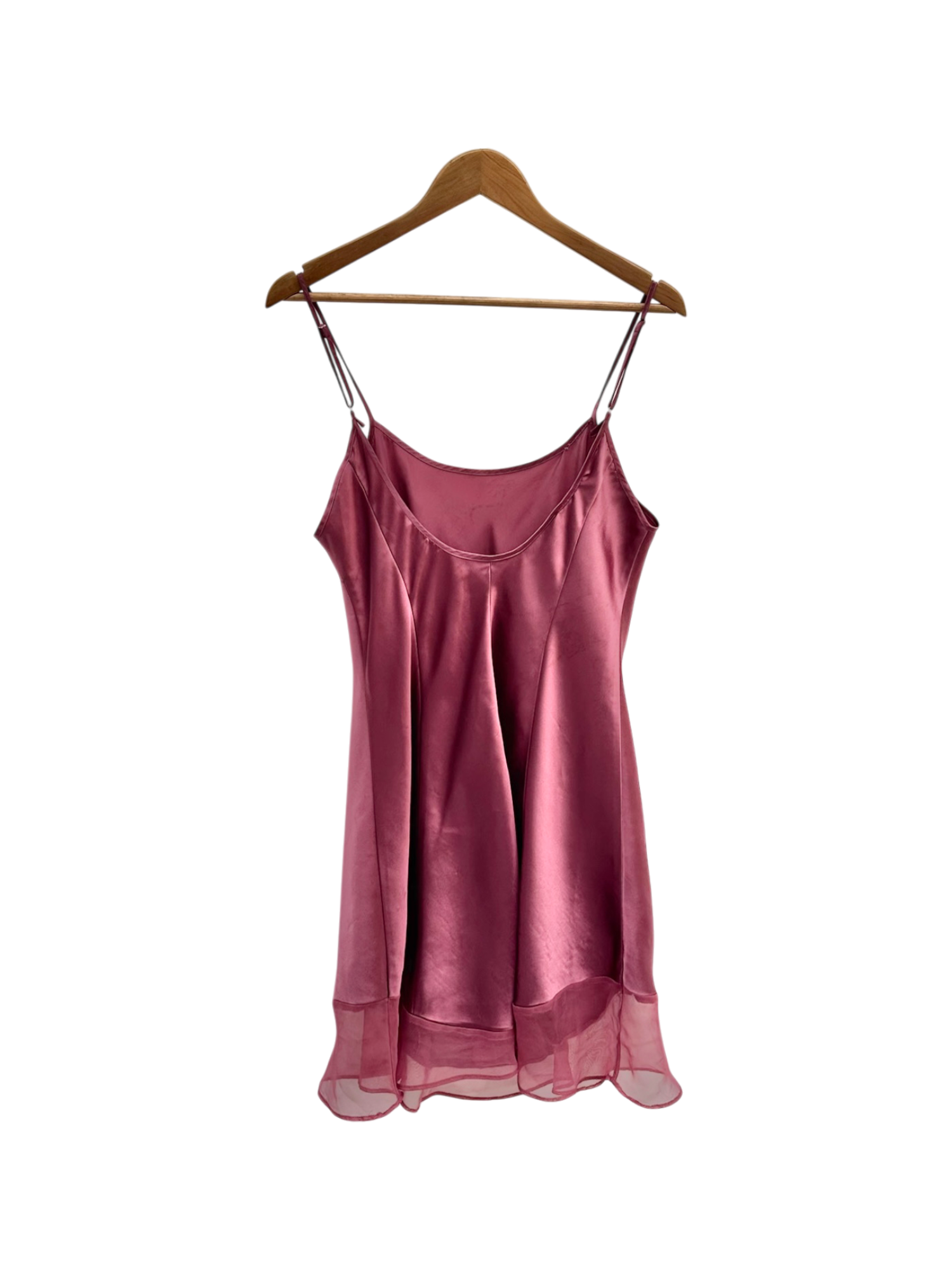 Vintage 90s Plum Satin Daydream Slip (L)