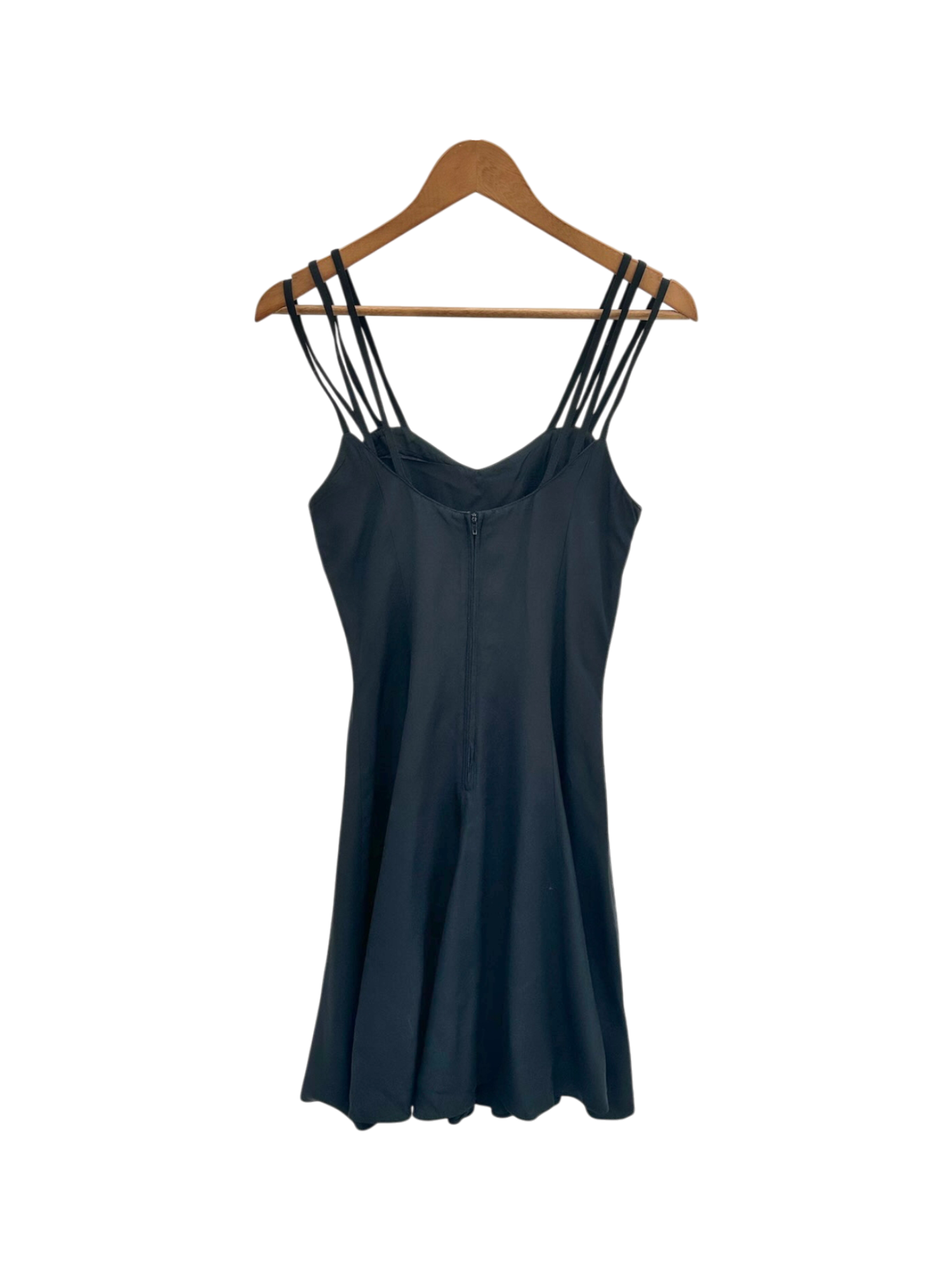 Vintage 90s Midnight Strap Mini Dress (S)