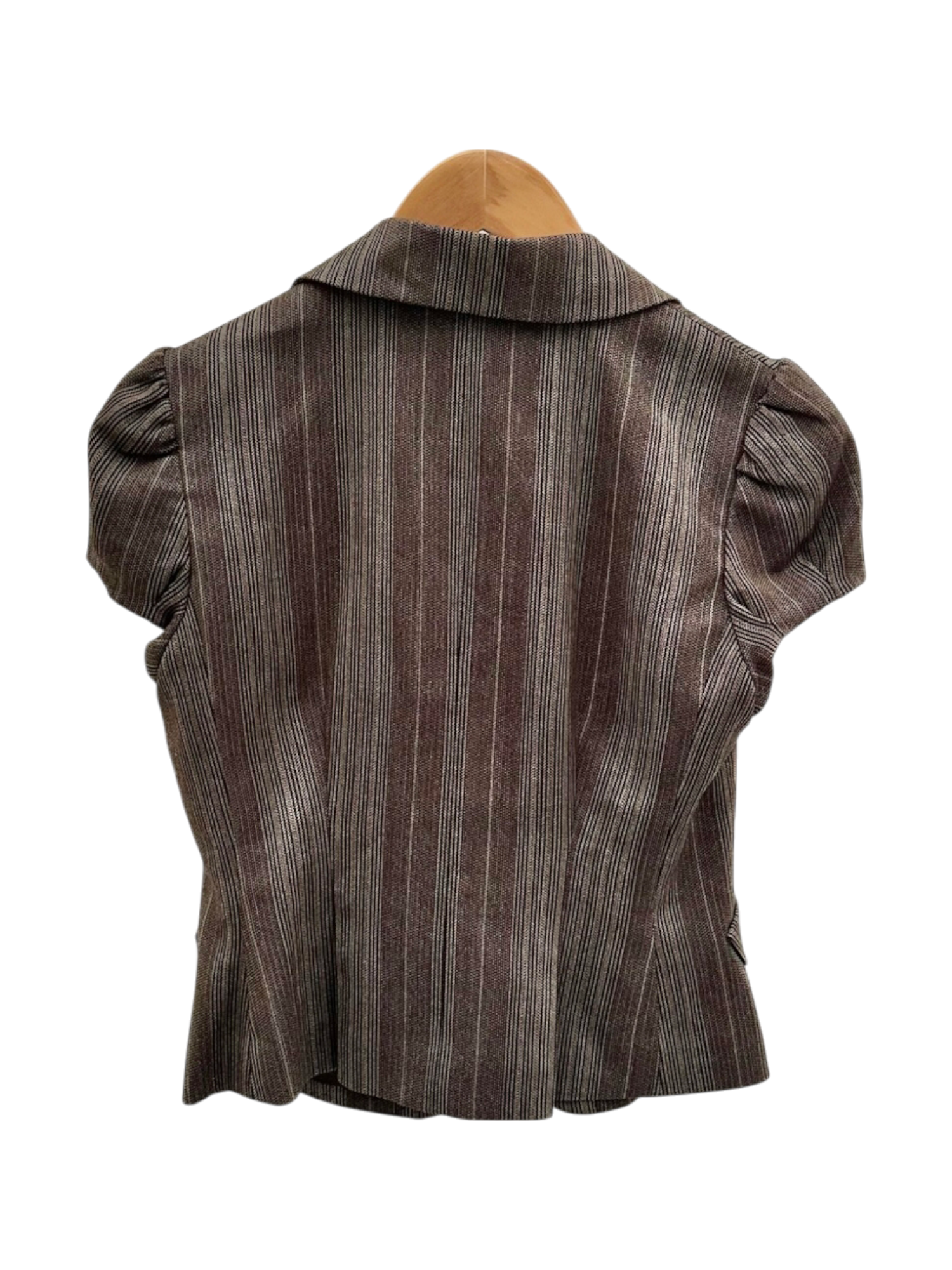 Vintage Y2K Cocoa Pinstripe Muse Vest Top (S)