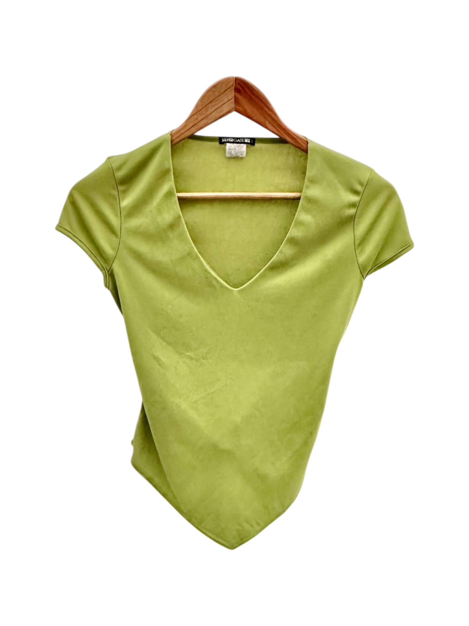 Vintage Pistachio Open Tie-Back Top (S)