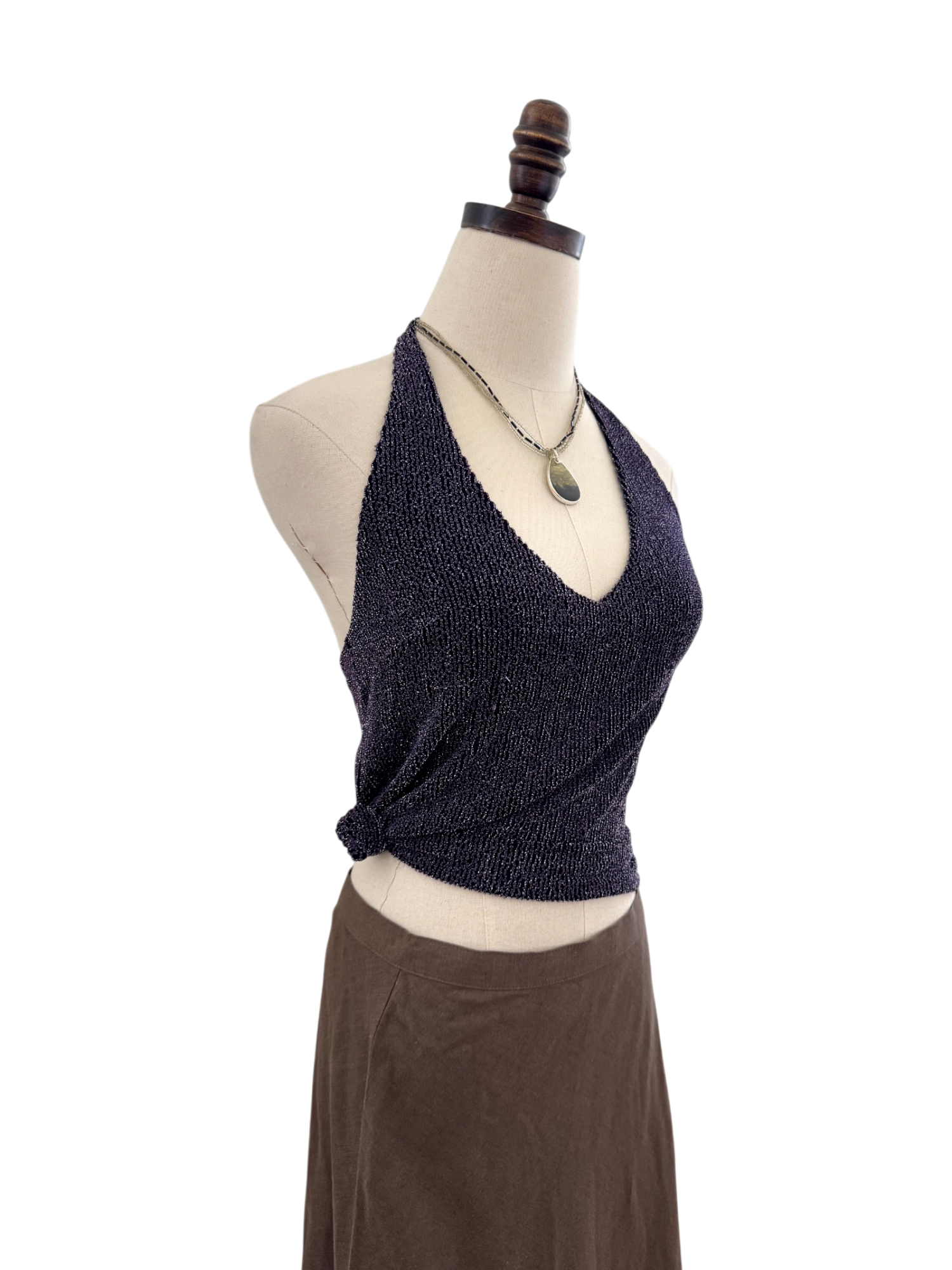 Vintage 90s Grape Halter (S)