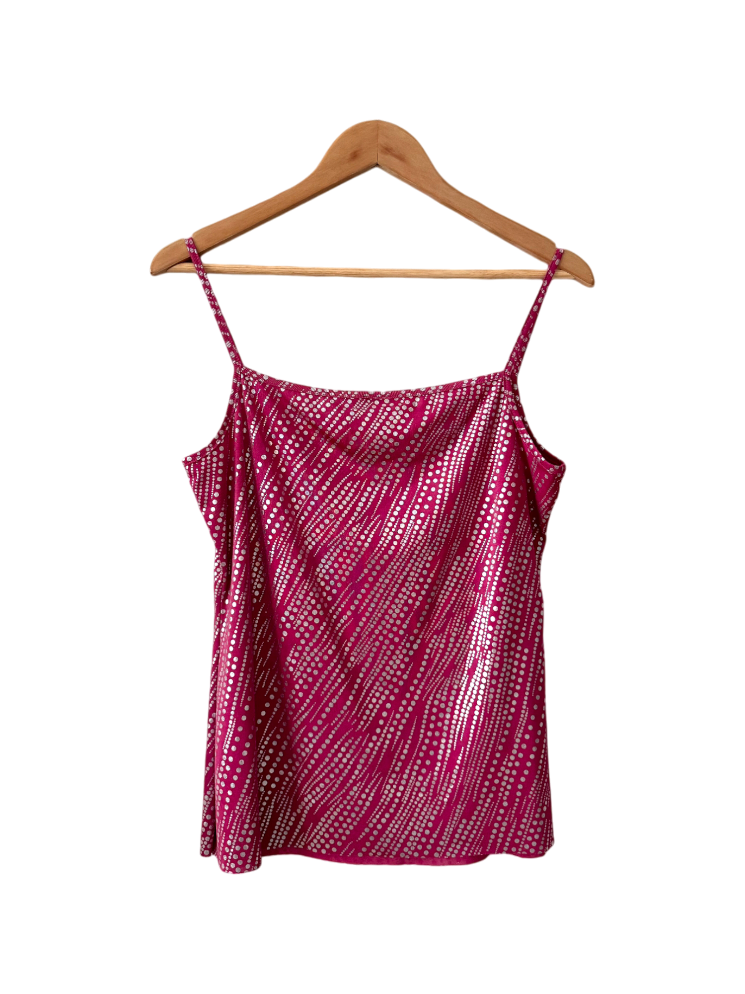 Vintage Y2K Raspberry Square Neck Cami (L)