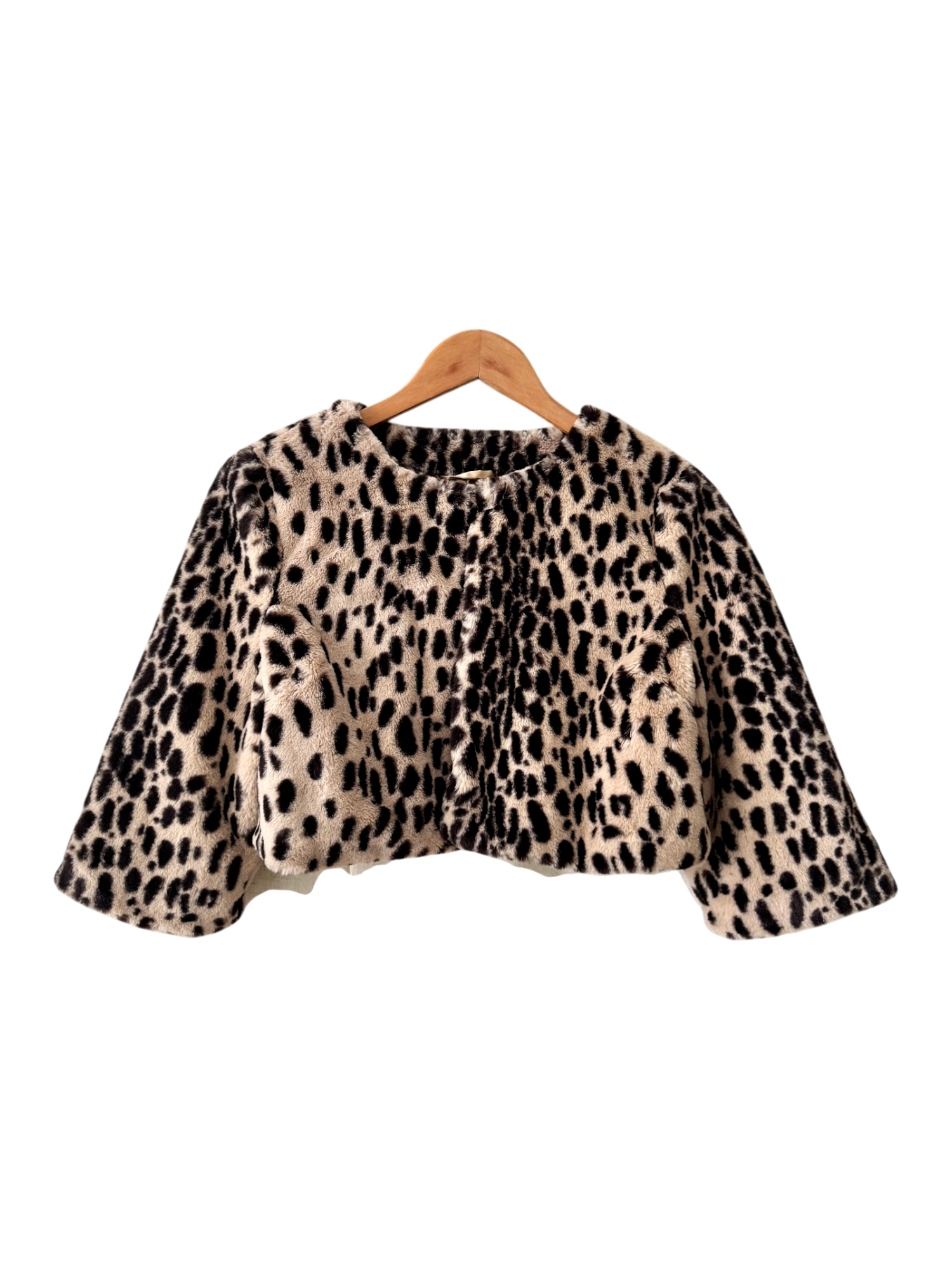 Vintage Betsey Johnson Cropped Cheetah Shrug (S)