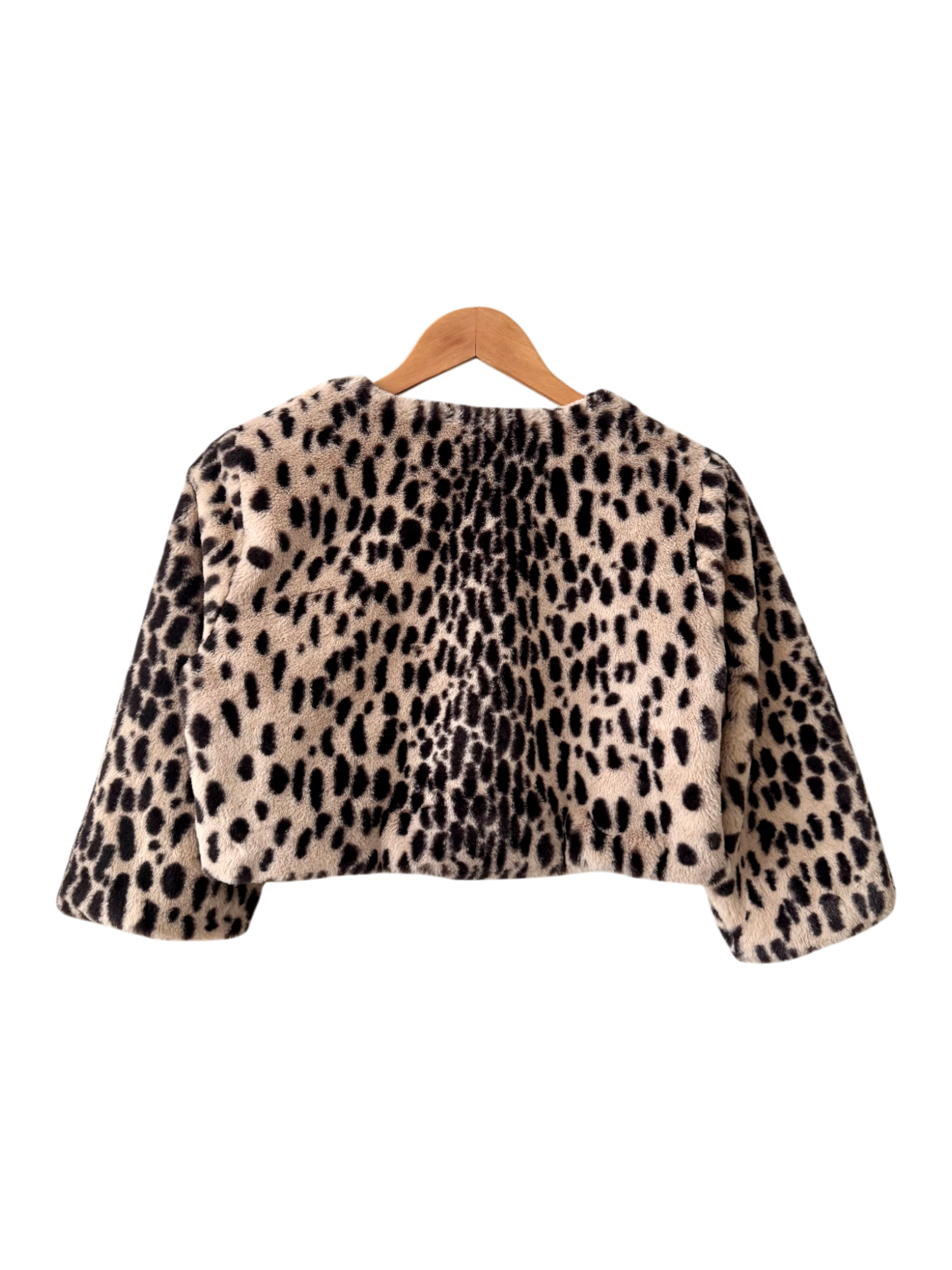 Vintage Betsey Johnson Cropped Cheetah Shrug (S)