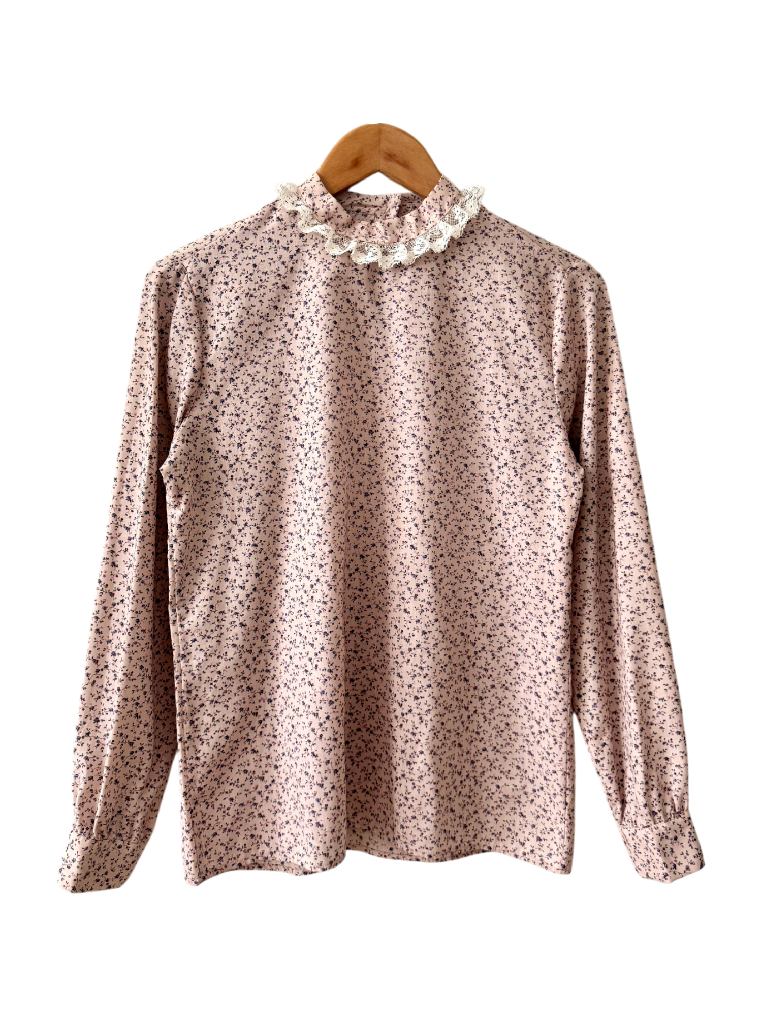 Vintage 90s Prairie Collar Blouse (M)