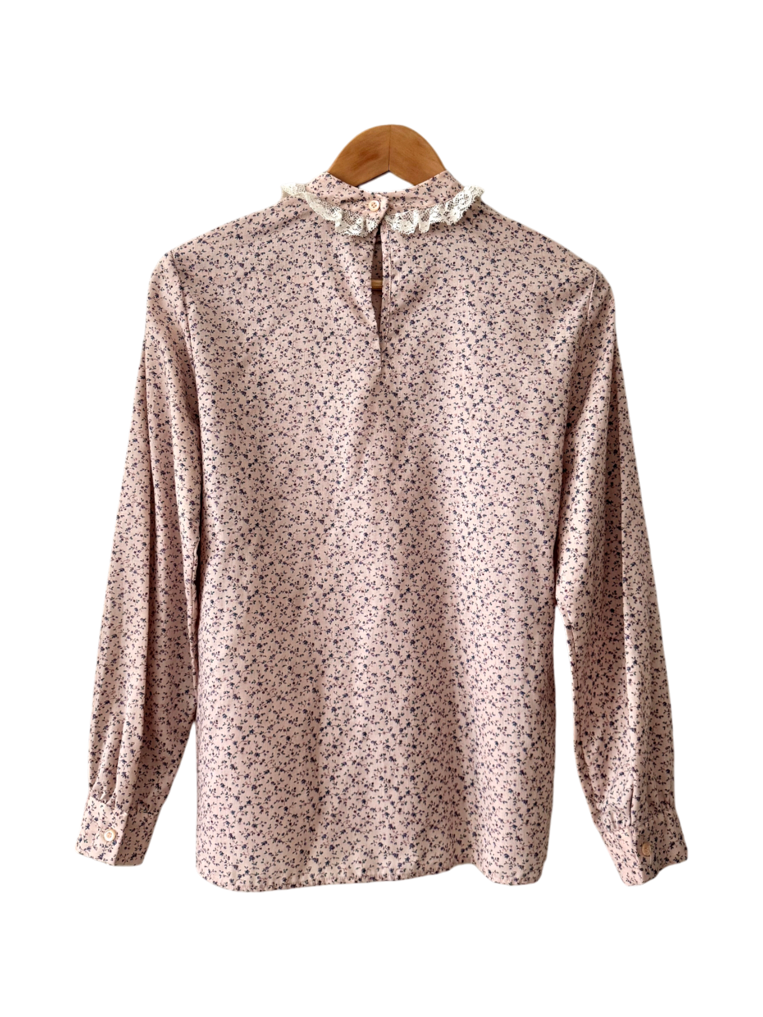 Vintage 90s Prairie Collar Blouse (M)