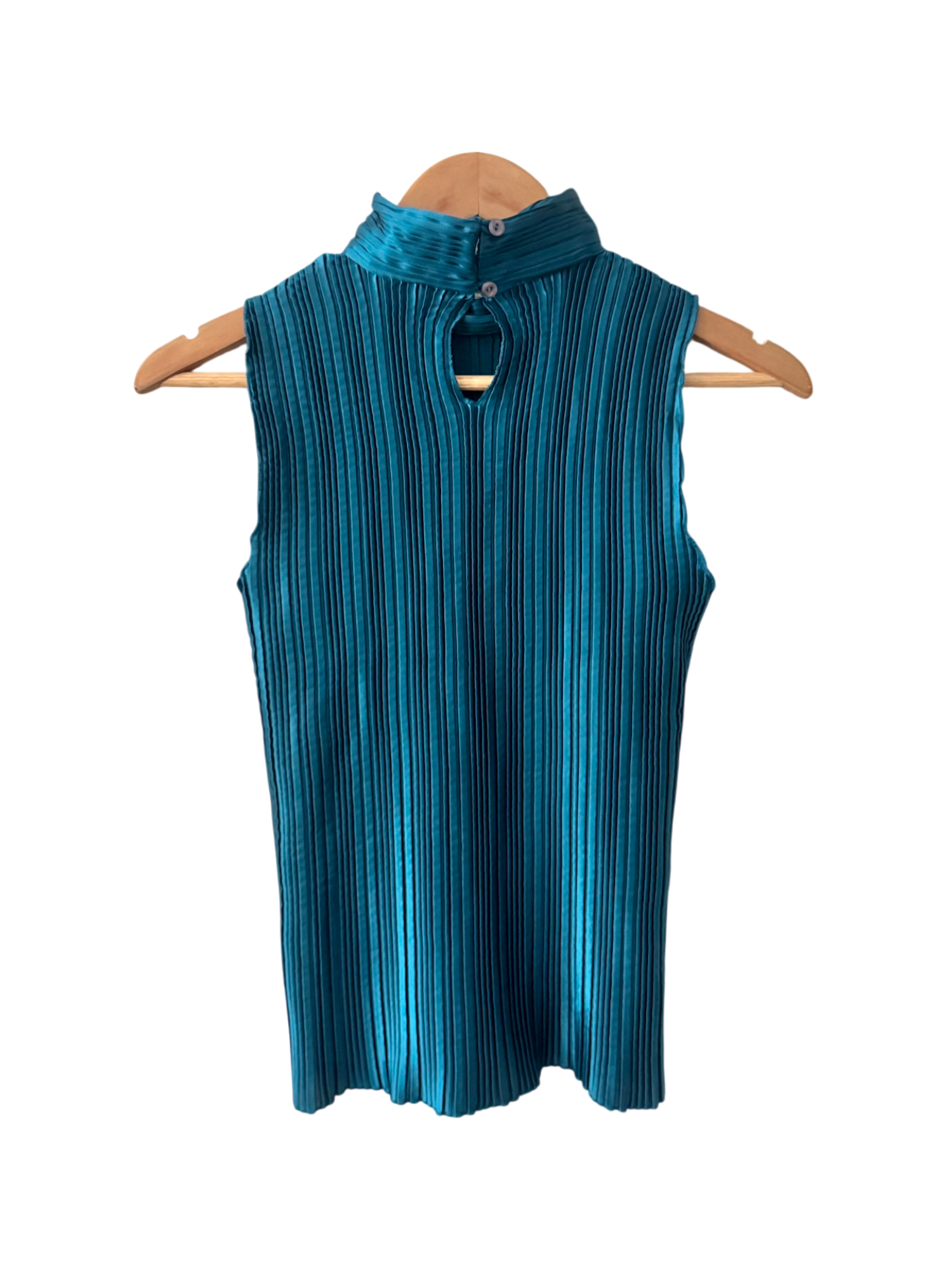 Vintage Y2K Lagoon Pleated Mock Neck (M)
